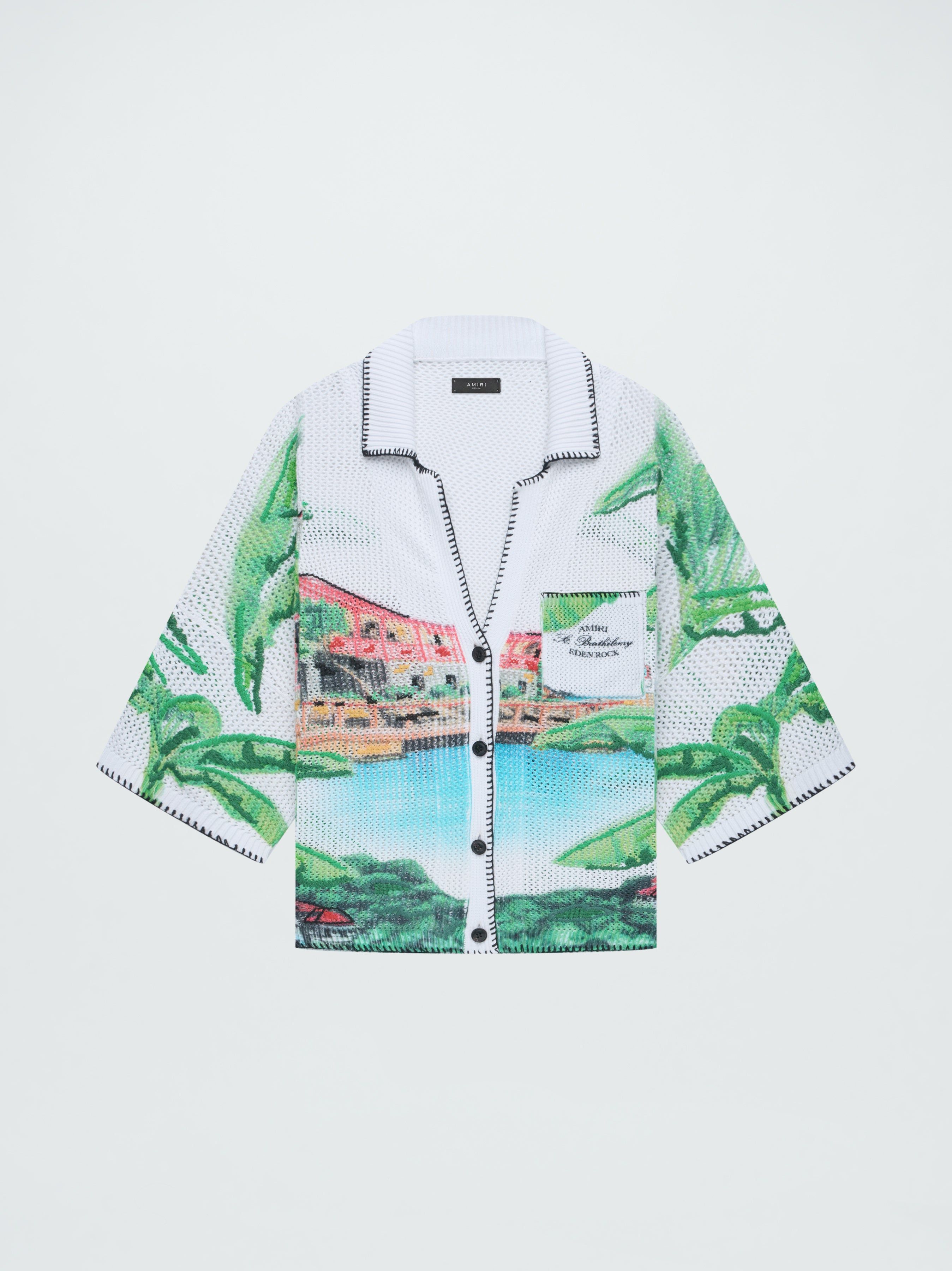 WOMEN - EDEN ROCK CROCHET SHIRT - MULTI sold by AMIRI