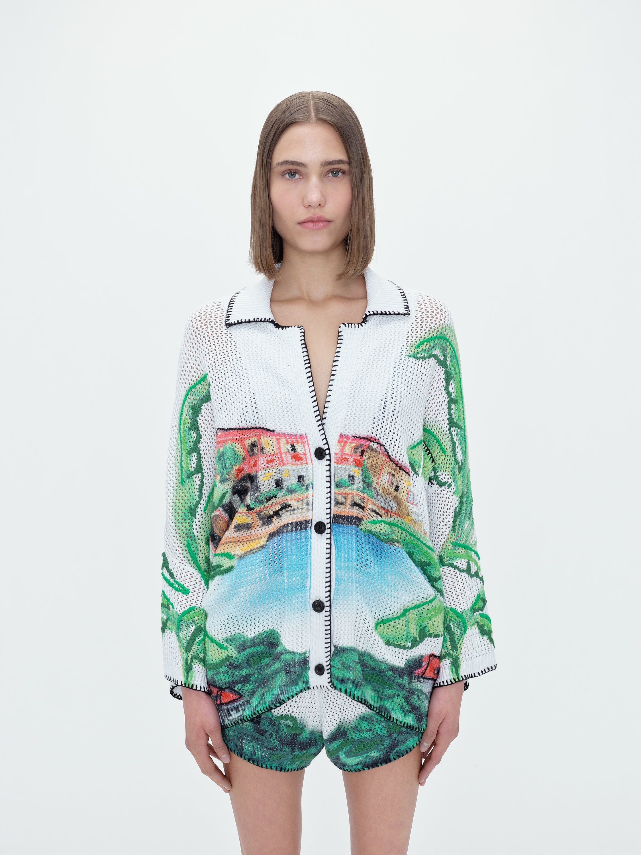 WOMEN - EDEN ROCK CROCHET SHIRT - MULTI sold by AMIRI product image thumbnail 4