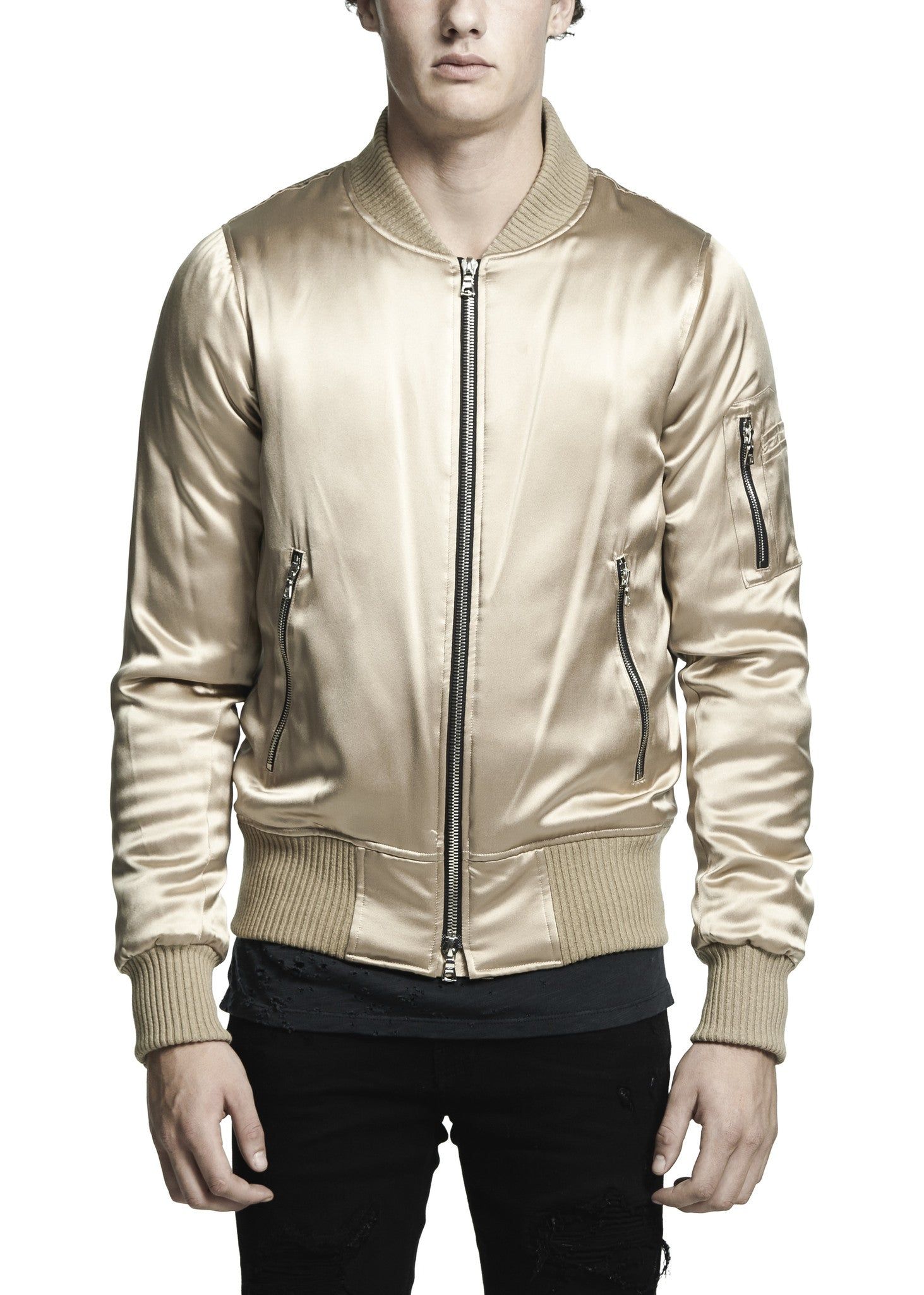 Silk Bomber Jacket Desert sold by AMIRI product image thumbnail 2