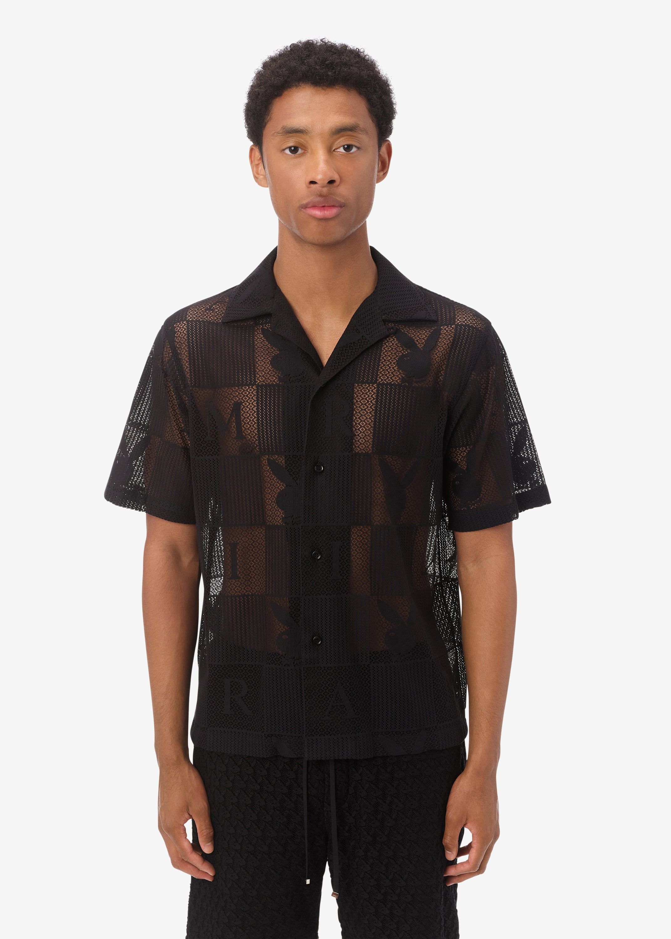 PLAYBOY CHECKERED POLO - BLACK sold by AMIRI product image thumbnail 2
