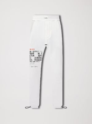 MILITARY STENCIL SWEATPANT - WHITE made by AMIRI