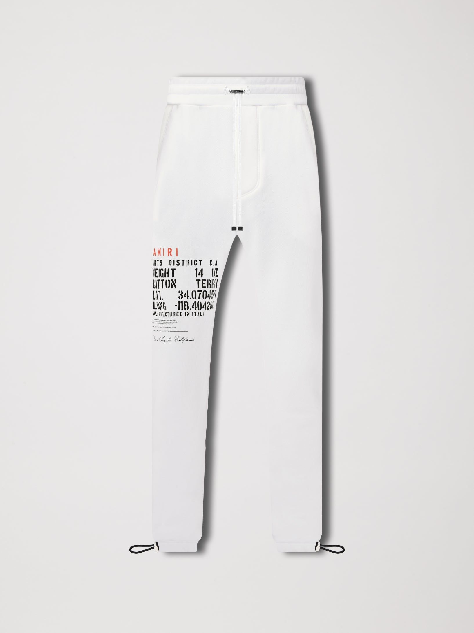 MILITARY STENCIL SWEATPANT - WHITE sold by AMIRI