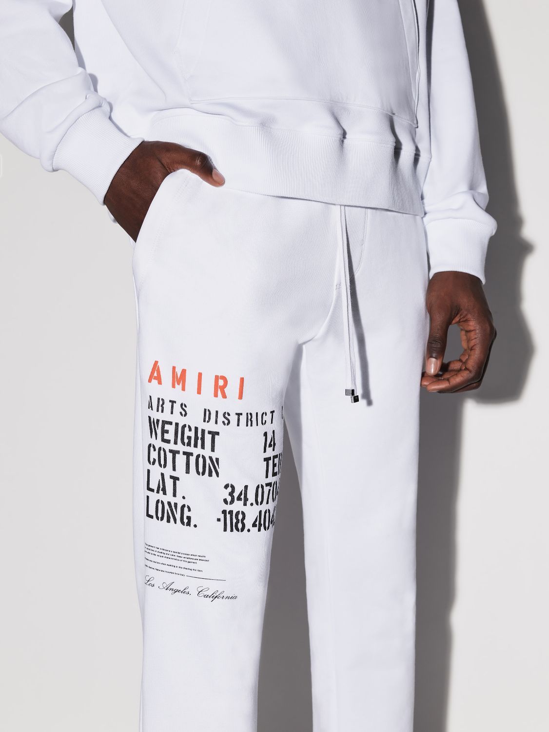 MILITARY STENCIL SWEATPANT - WHITE sold by AMIRI product image thumbnail 5