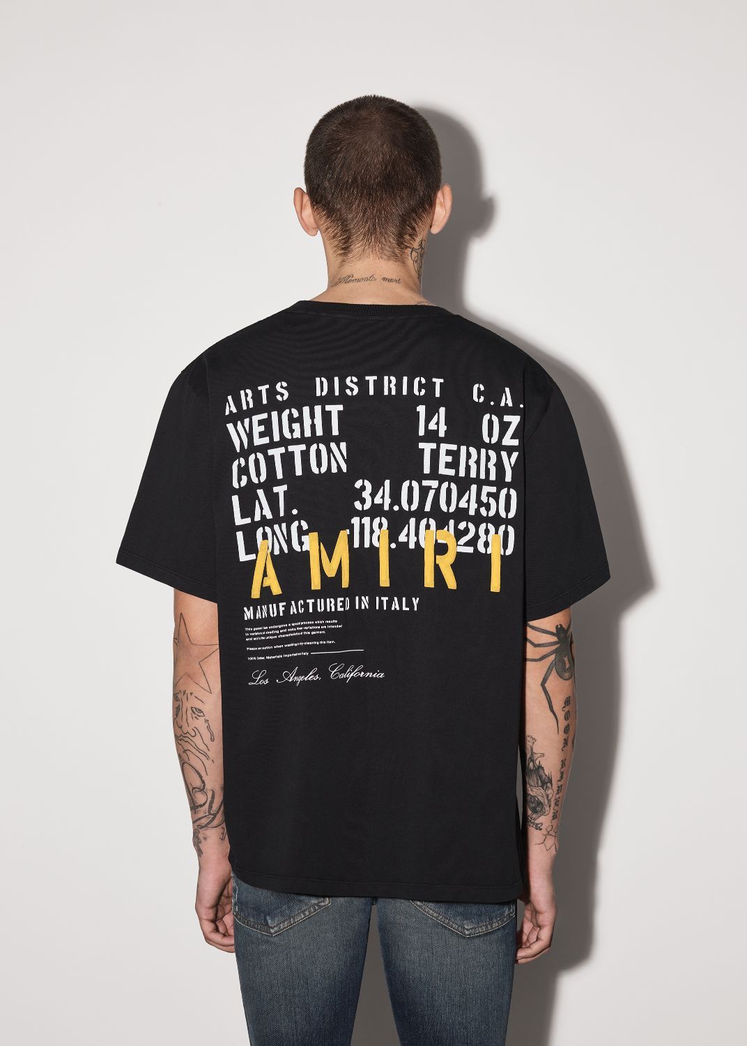 MILITARY SPECS STENCIL TEE - BLACK sold by AMIRI product image thumbnail 4