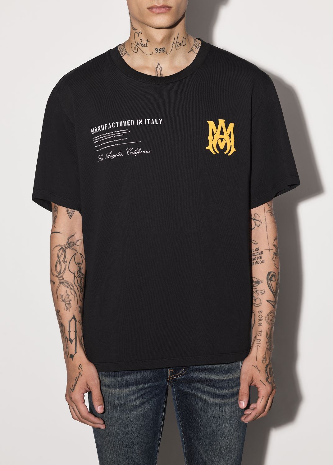 MILITARY SPECS STENCIL TEE - BLACK sold by AMIRI product image thumbnail 5