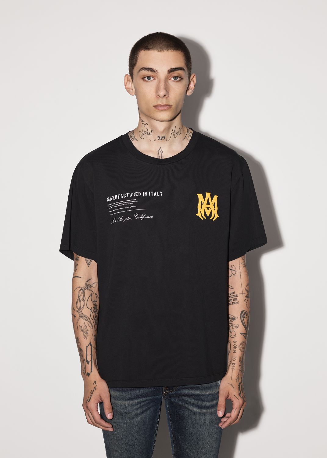 MILITARY SPECS STENCIL TEE - BLACK sold by AMIRI product image thumbnail 2