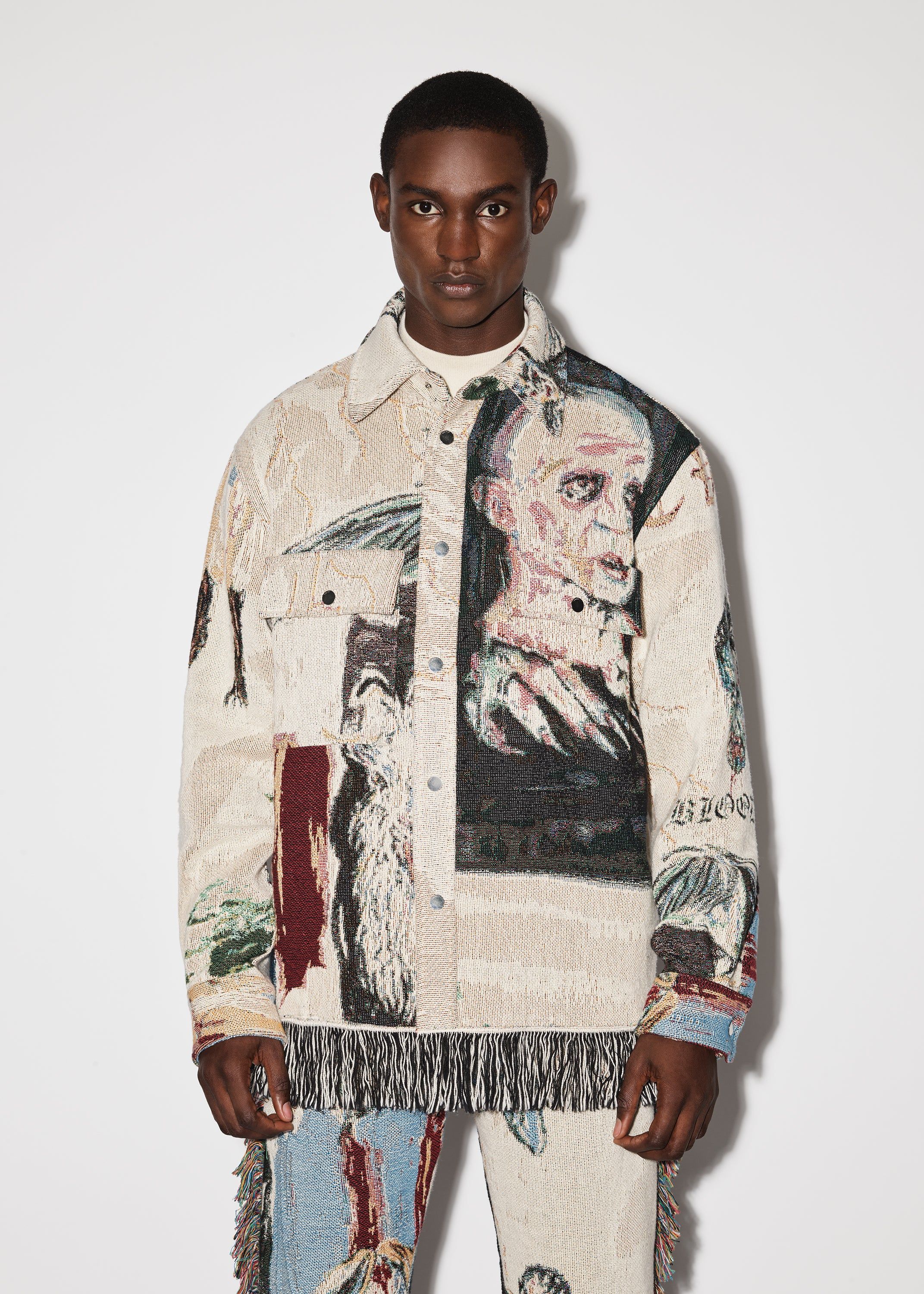 TAPESTRY BLOOD 38 SHIRT - ALABASTER sold by AMIRI product image thumbnail 2