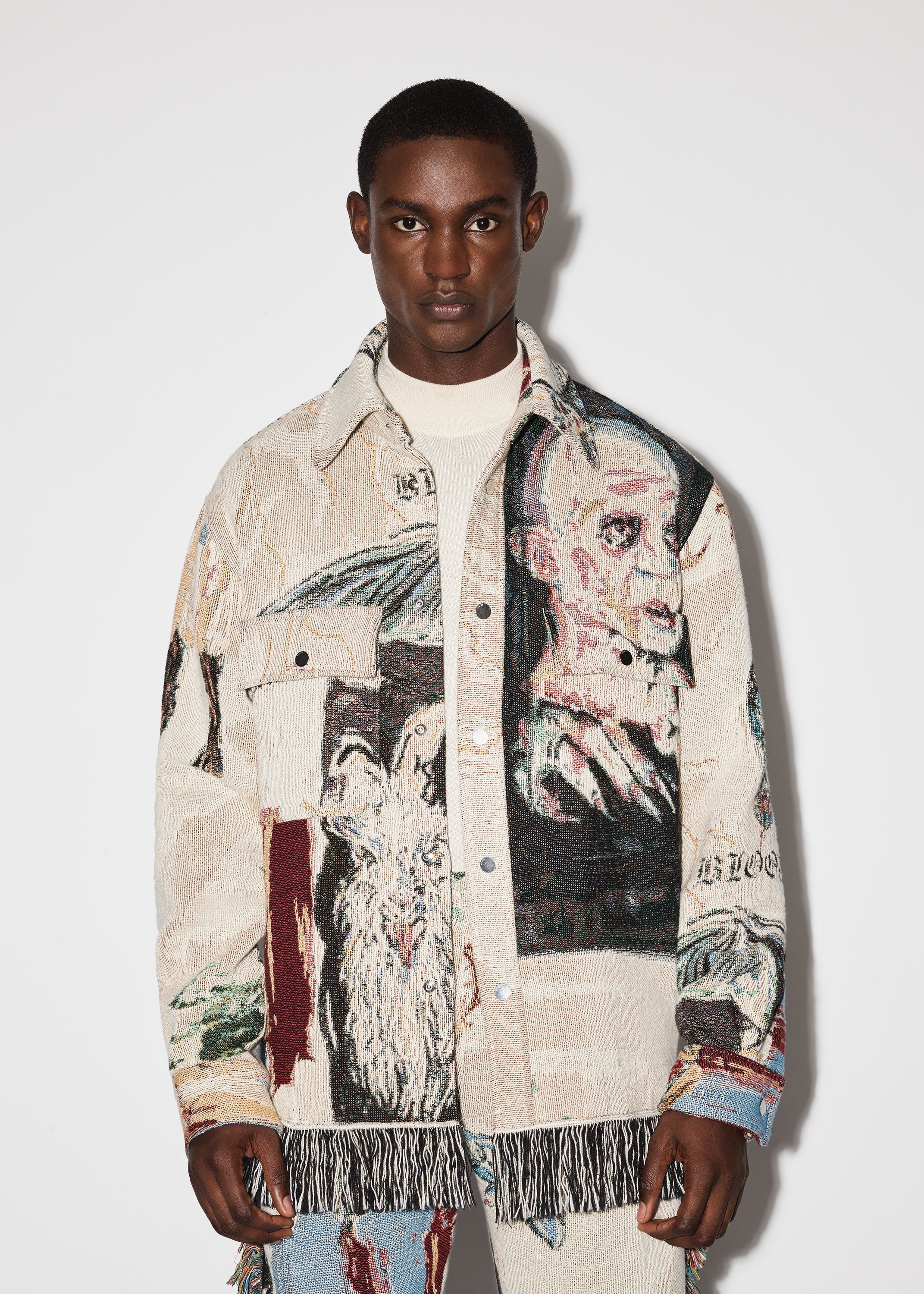 TAPESTRY BLOOD 38 SHIRT - ALABASTER sold by AMIRI product image thumbnail 3