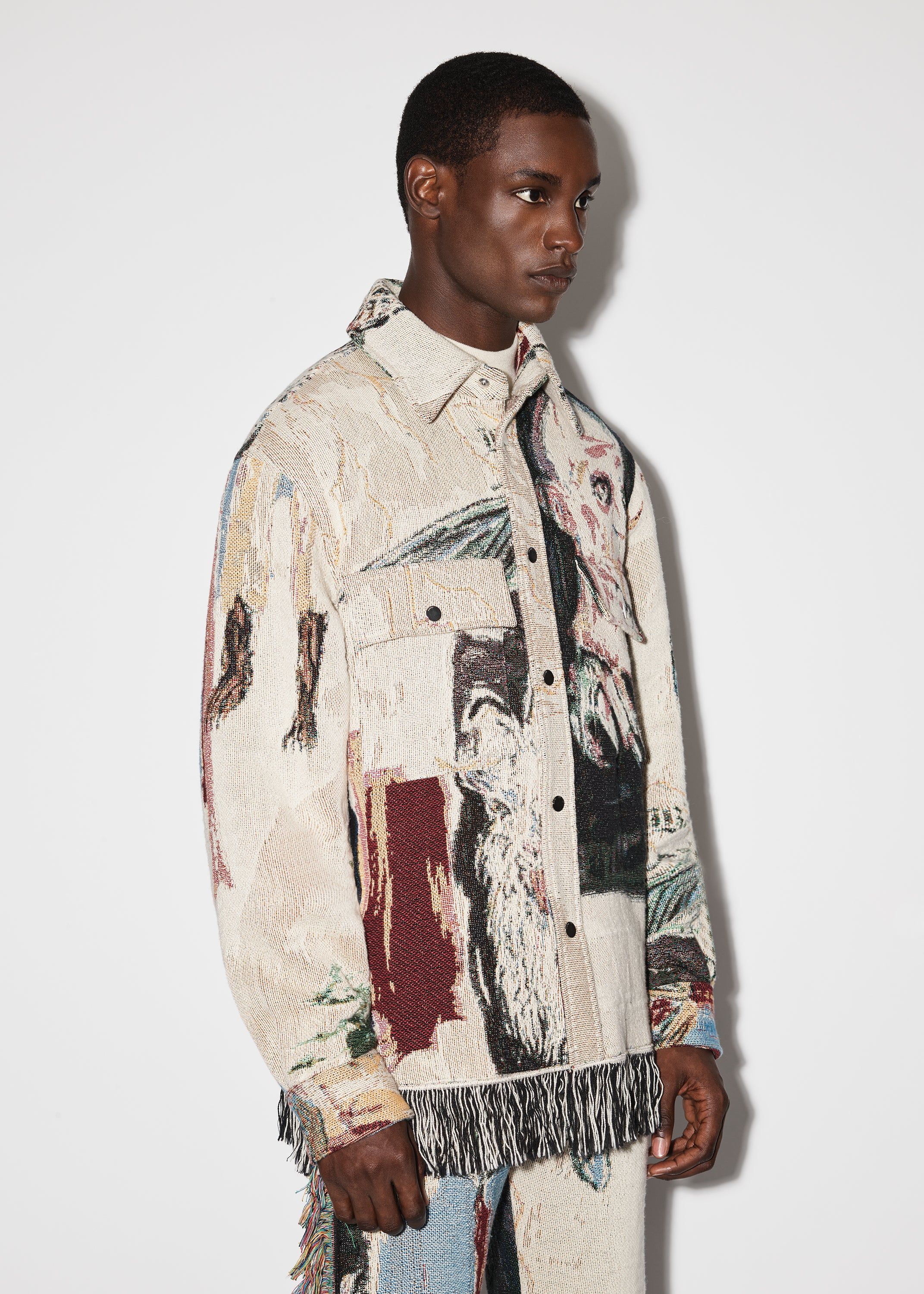 TAPESTRY BLOOD 38 SHIRT - ALABASTER sold by AMIRI product image thumbnail 4