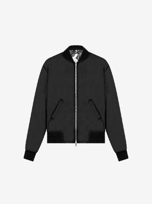 WOMEN - SATIN BOMBER - BLACK made by AMIRI