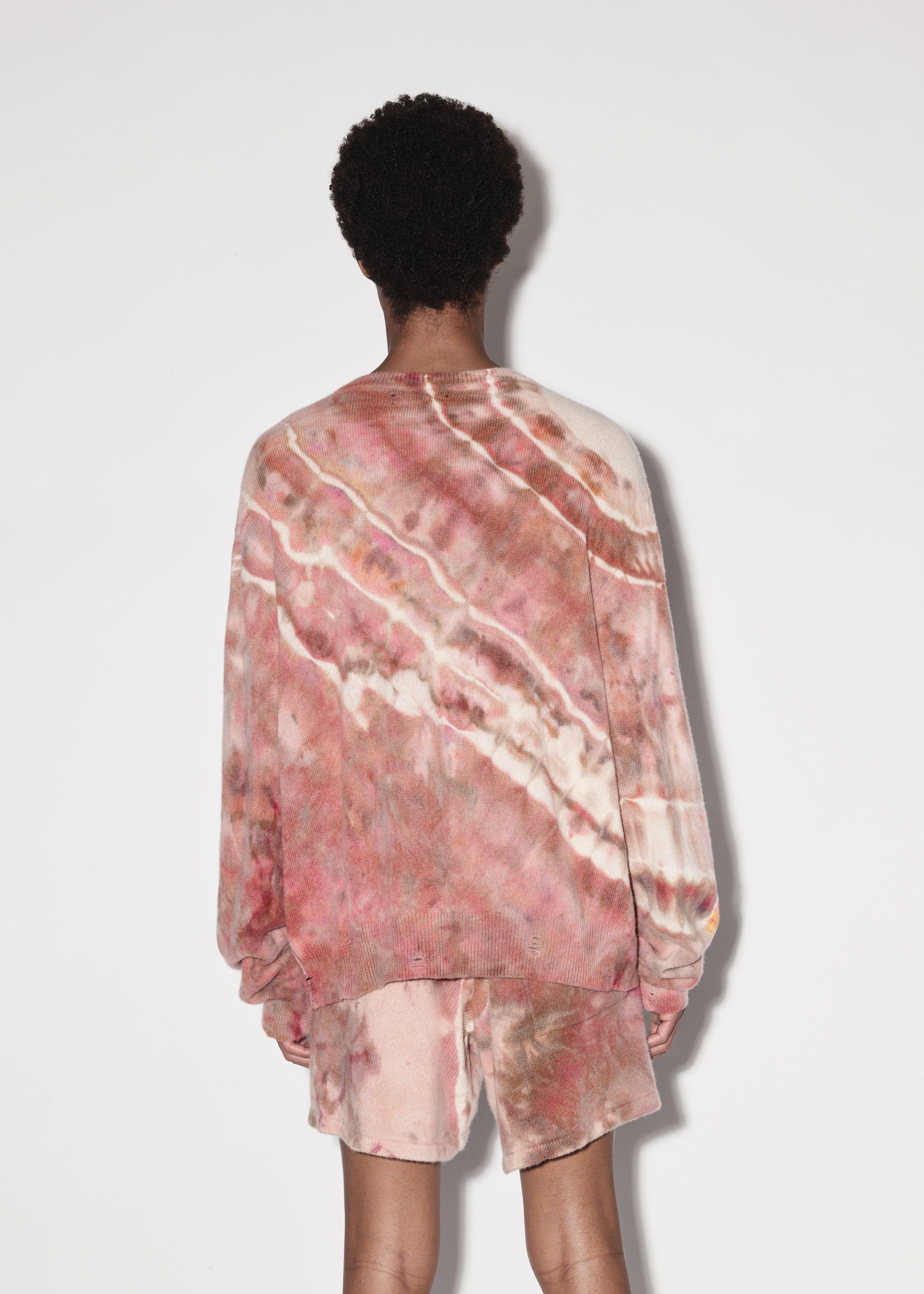 M.A. TIE-DYE CASHMERE CREW - CLAY sold by AMIRI product image thumbnail 4