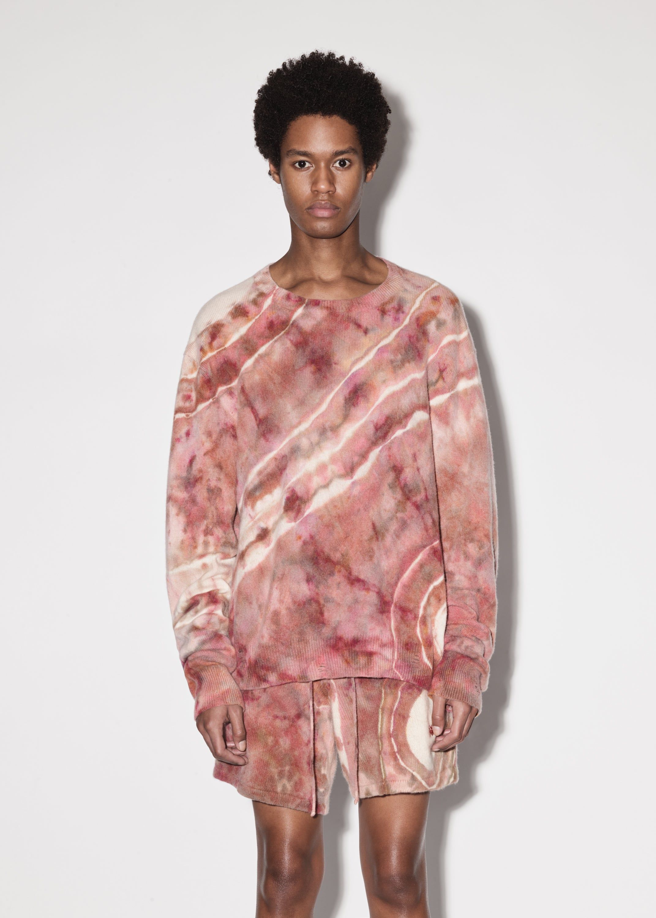 M.A. TIE-DYE CASHMERE CREW - CLAY sold by AMIRI product image thumbnail 2