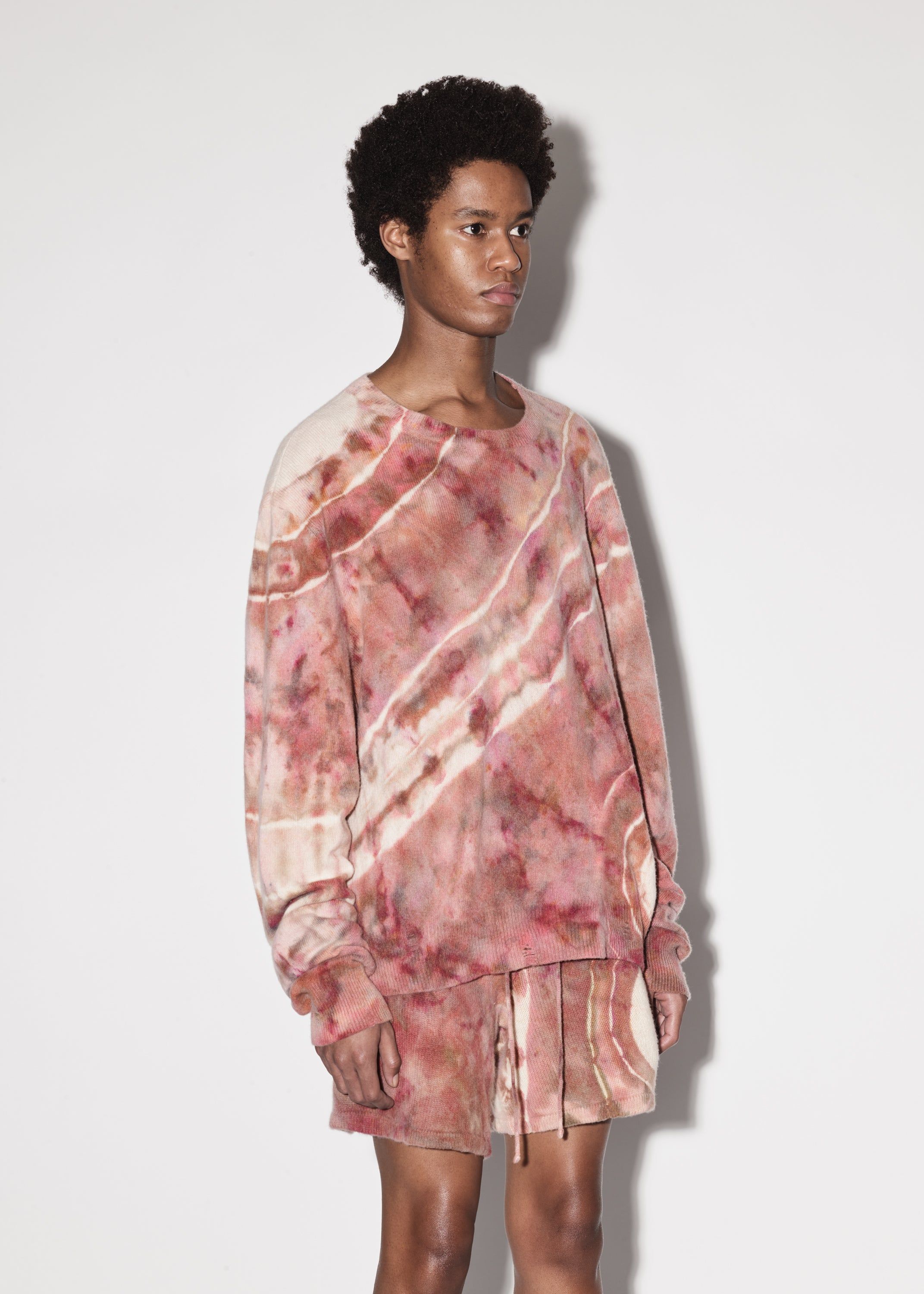 M.A. TIE-DYE CASHMERE CREW - CLAY sold by AMIRI product image thumbnail 3