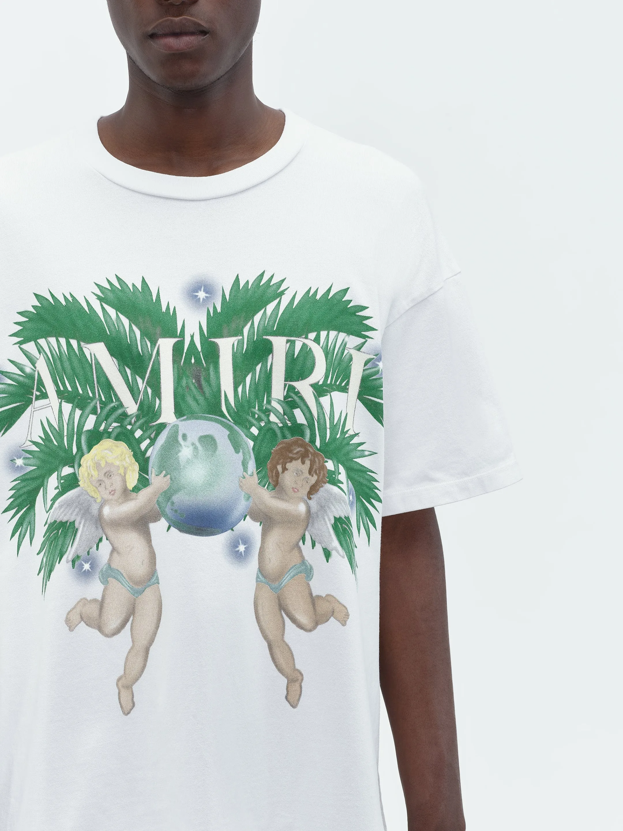 AIRBRUSH CHERUB TEE - White sold by AMIRI product image thumbnail 5