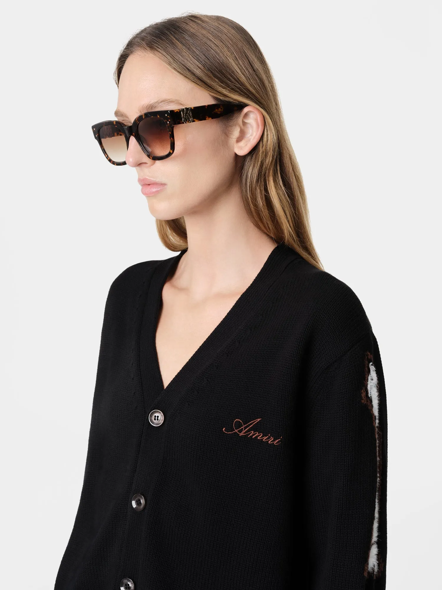 WOMEN - WOMEN'S BONES CARDIGAN - Black sold by AMIRI product image thumbnail 4