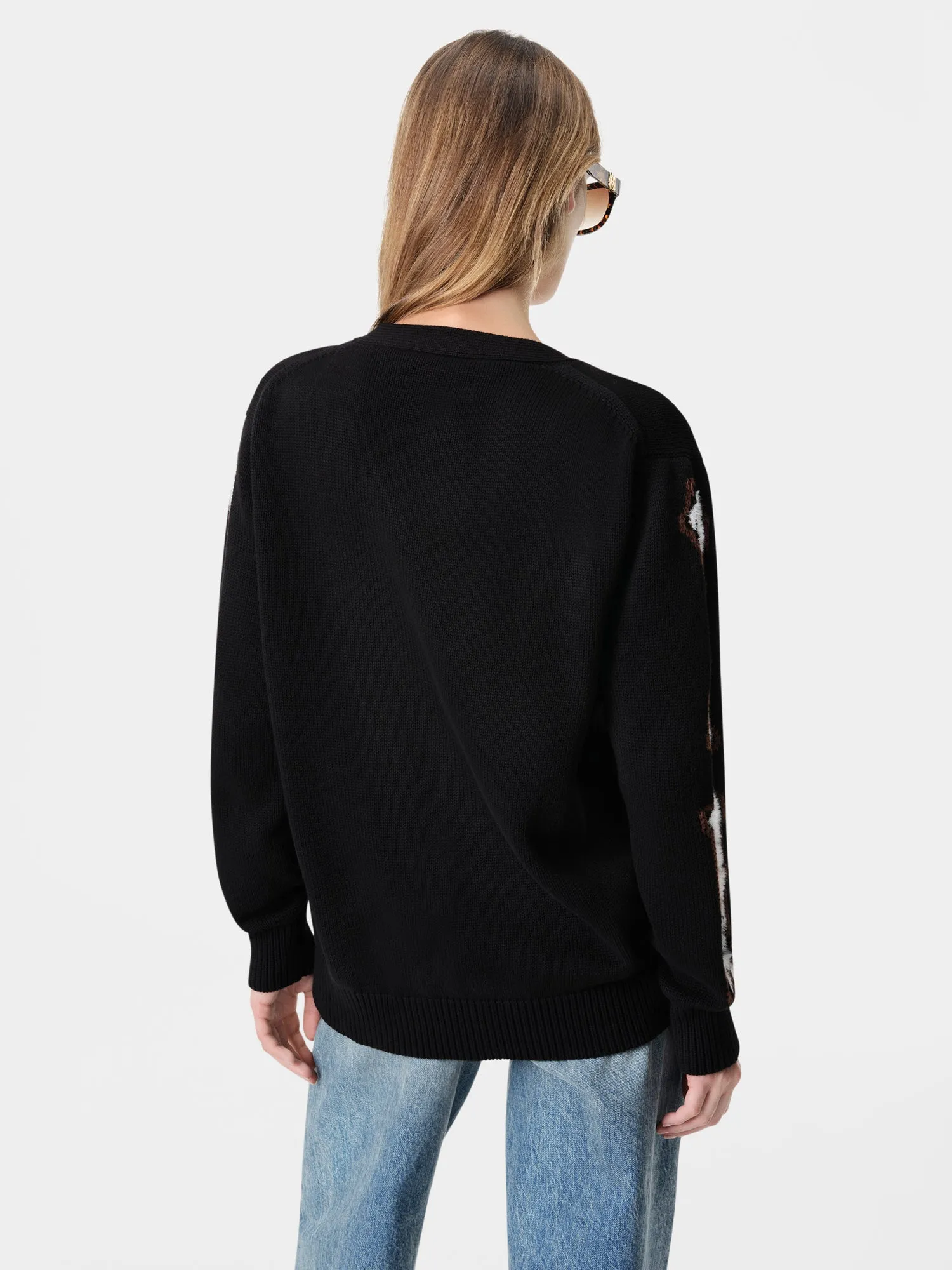 WOMEN - WOMEN'S BONES CARDIGAN - Black sold by AMIRI product image thumbnail 3