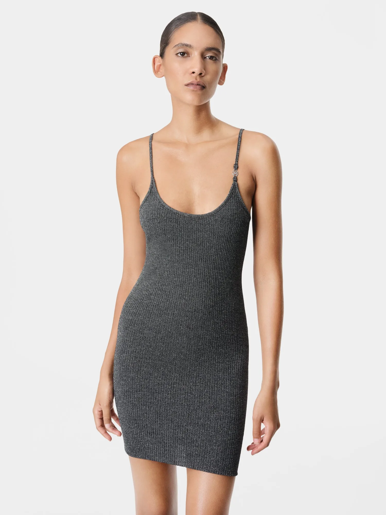 WOMEN - WOMEN'S LUREX MINI DRESS - Black sold by AMIRI product image thumbnail 3