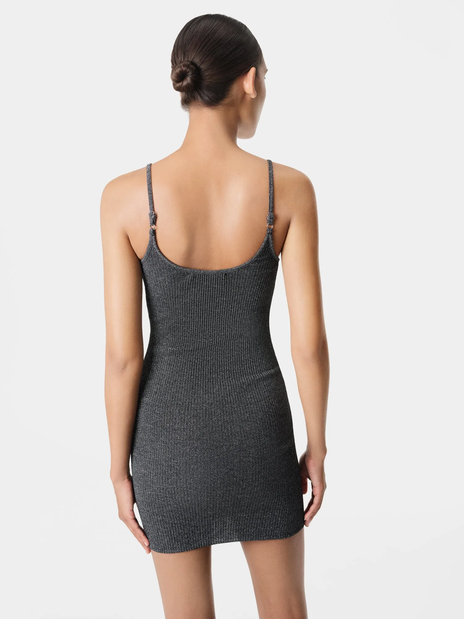 WOMEN - WOMEN'S LUREX MINI DRESS - Black sold by AMIRI product image thumbnail 4