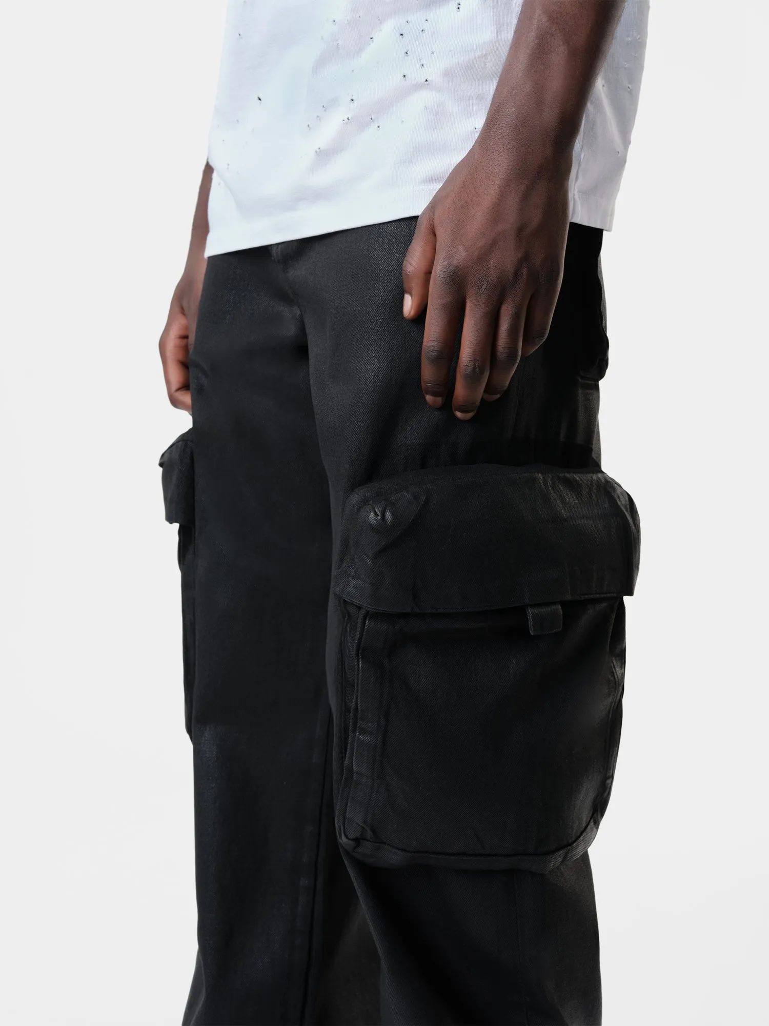 WAX M65 BAGGY CARGO - BlacK sold by AMIRI product image thumbnail 4