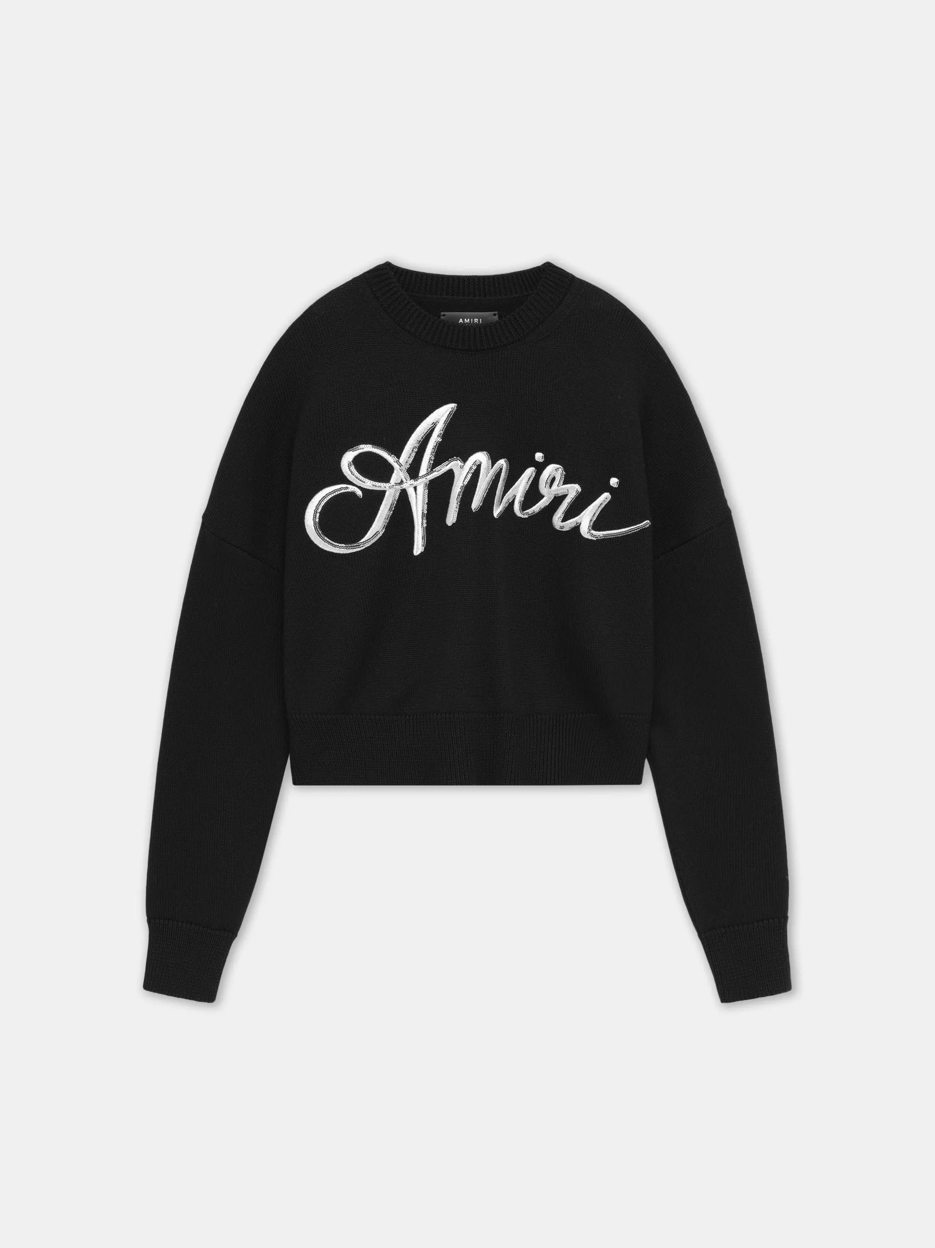 WOMEN - WOMEN'S MA SWIRL CREW - Black sold by AMIRI product image thumbnail 5