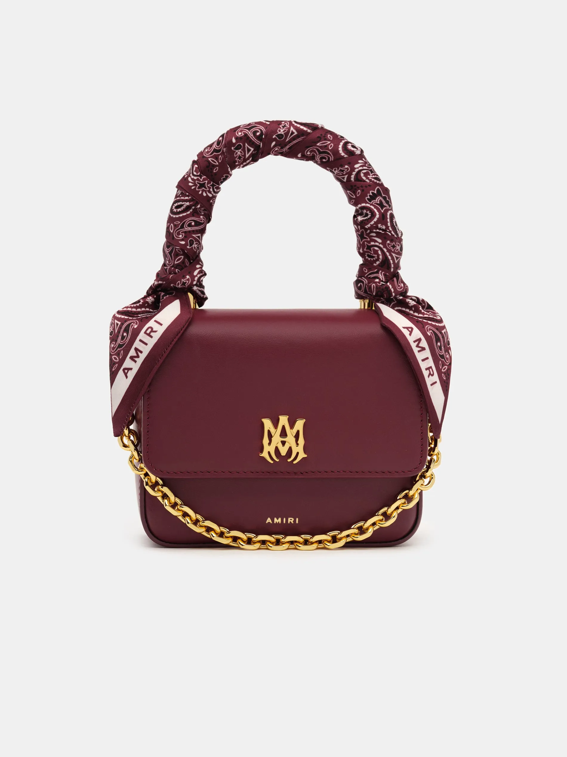 WOMEN - WOMEN'S MICRO MA BAG WITH CHAIN HANDLE - Burgundy sold by AMIRI