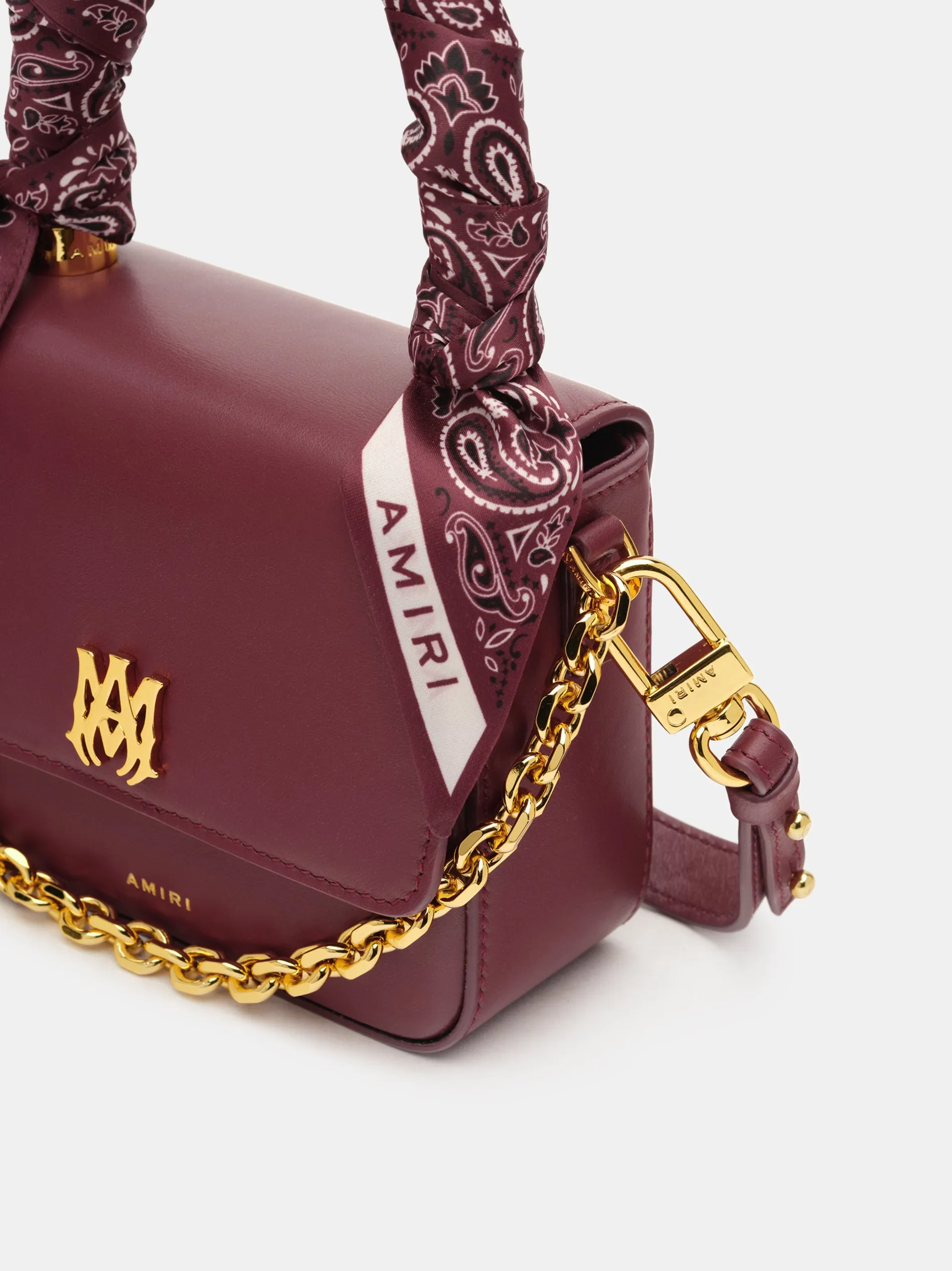 WOMEN - WOMEN'S MICRO MA BAG WITH CHAIN HANDLE - Burgundy sold by AMIRI product image thumbnail 5