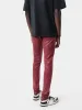 SERIF LOGO WAX SKINNY JEAN - Burgundy sold by AMIRI