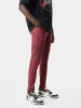 SERIF LOGO WAX SKINNY JEAN - Burgundy sold by AMIRI