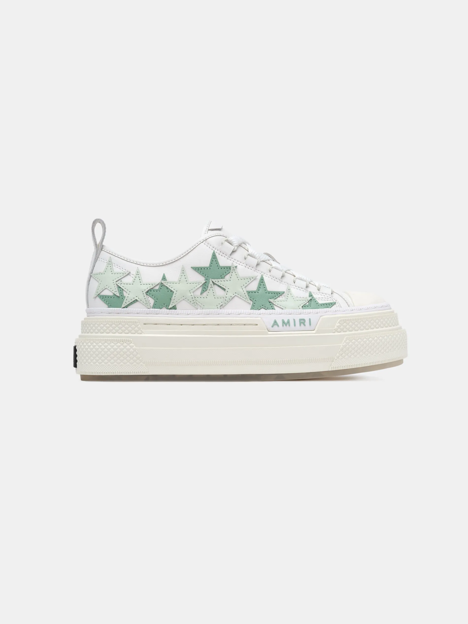 WOMEN - WOMEN'S PLATFORM STARS COURT LOW - Frosty Green sold by AMIRI