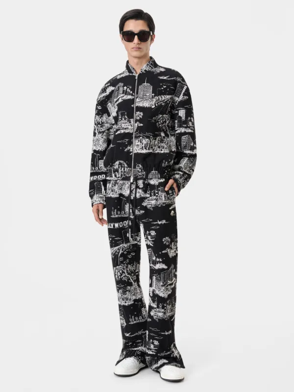 LA LANDMARK TAPESTRY BOMBER - Black made by AMIRI