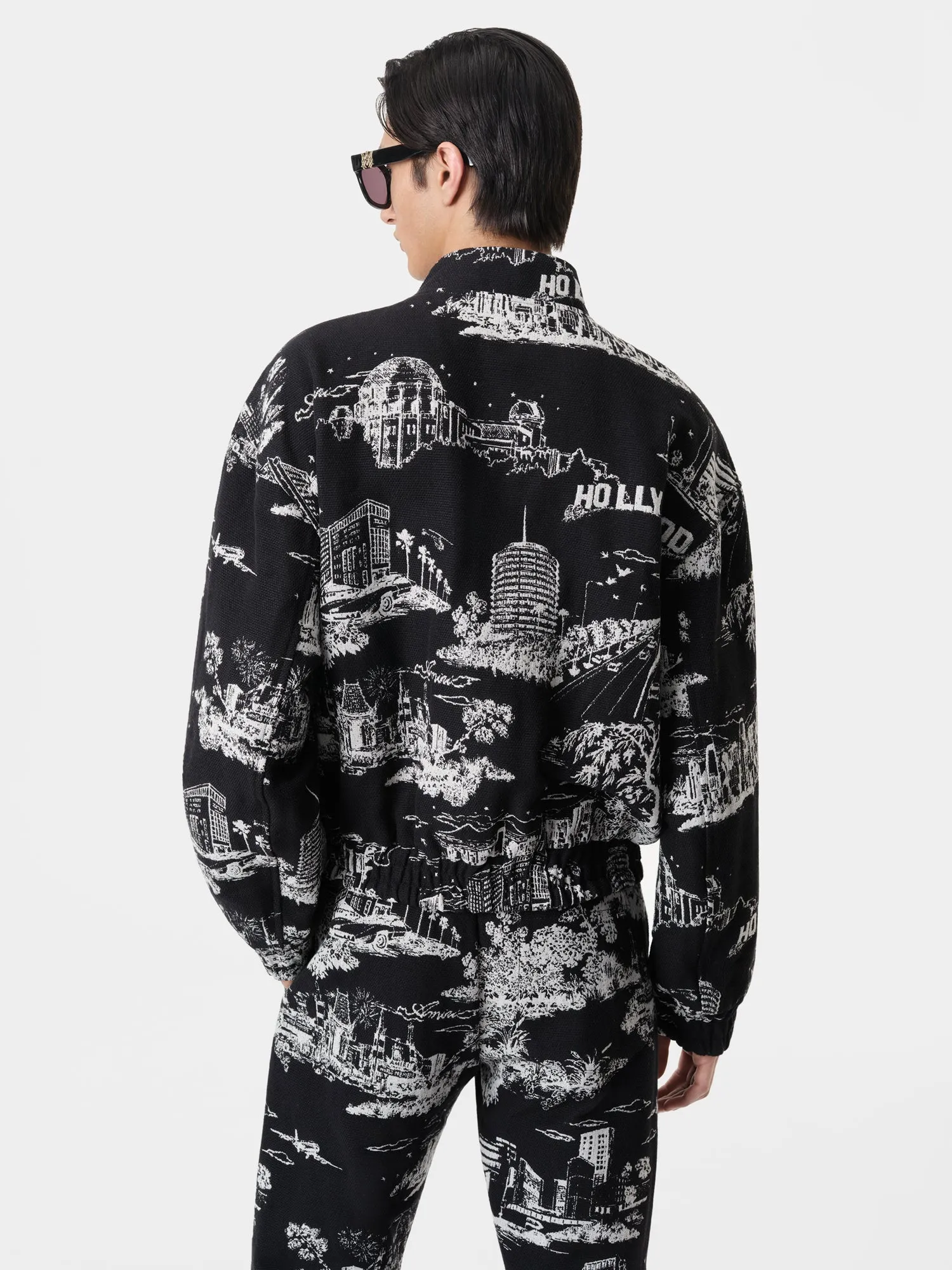 LA LANDMARK TAPESTRY BOMBER - Black sold by AMIRI product image thumbnail 3