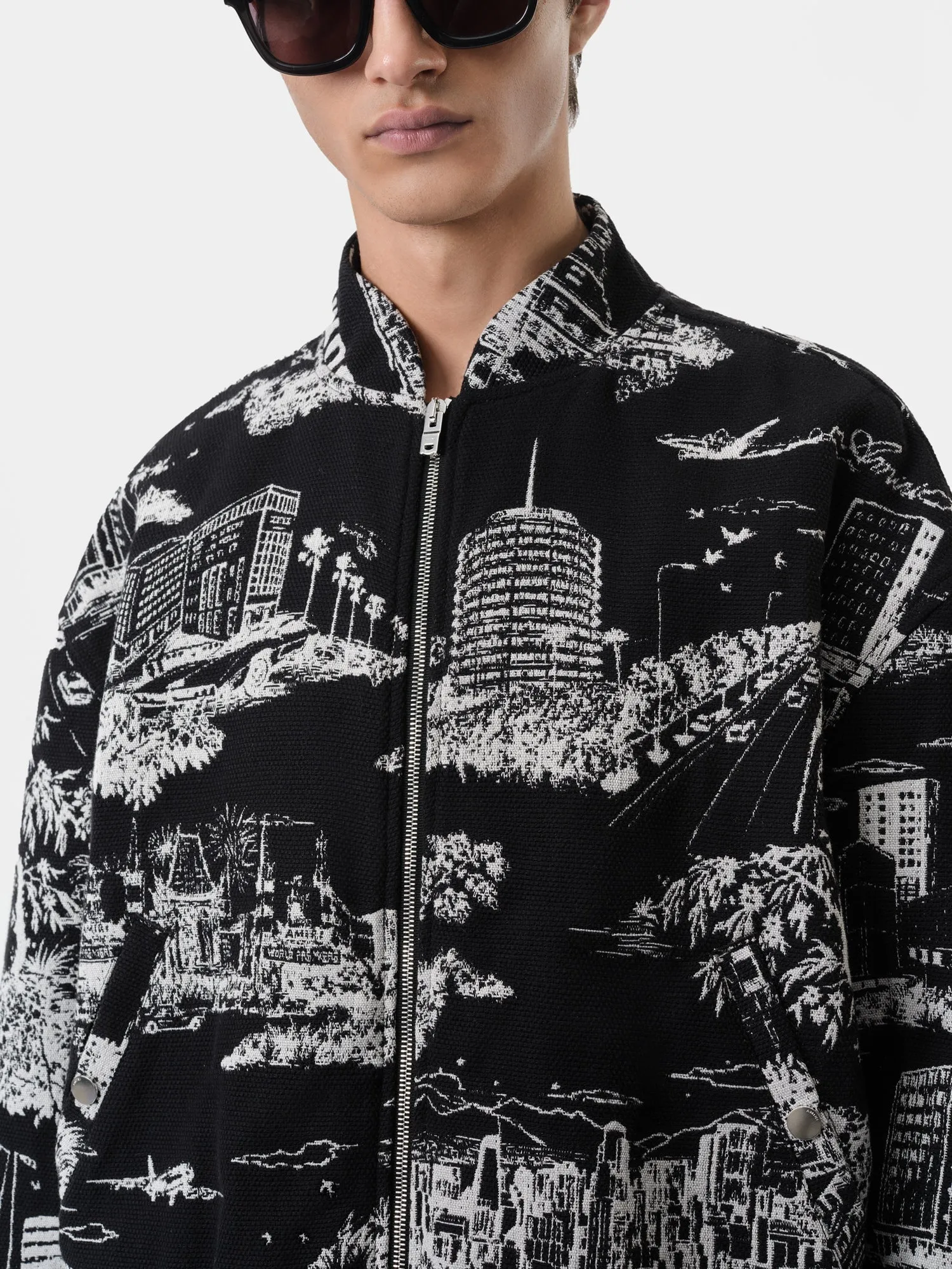 LA LANDMARK TAPESTRY BOMBER - Black sold by AMIRI product image thumbnail 4