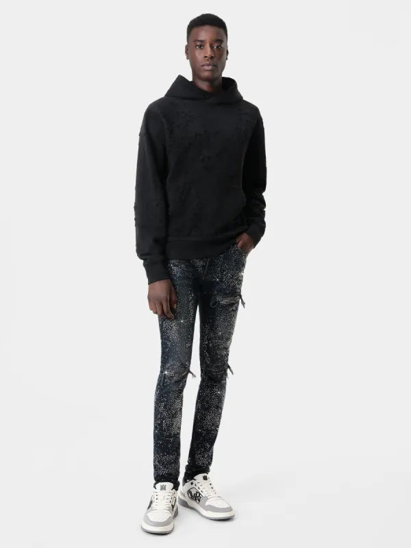 ALL OVER CRYSTAL MX1 JEAN - Midnight Indigo made by AMIRI