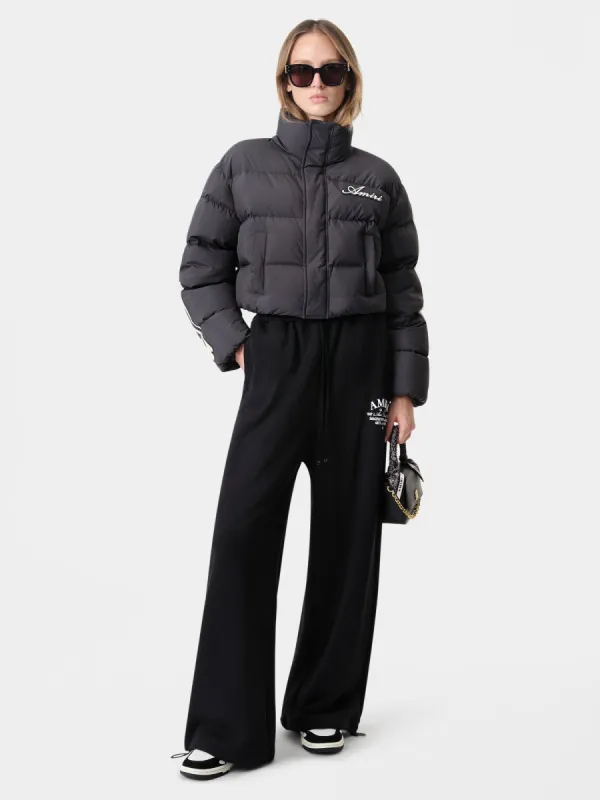 WOMEN - WOMEN'S BONES CROPPED DOWN JACKET - Black sold by AMIRI