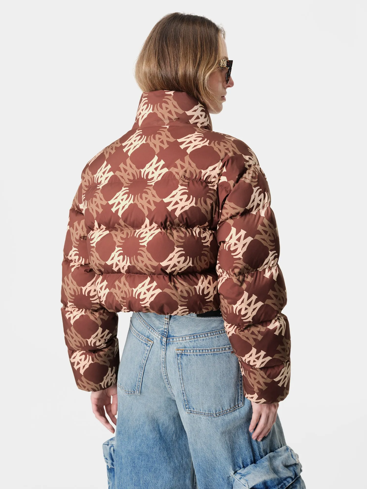 WOMEN - WOMEN'S MA QUAD CROPPED DOWN JACKET - Chocolate sold by AMIRI product image thumbnail 3