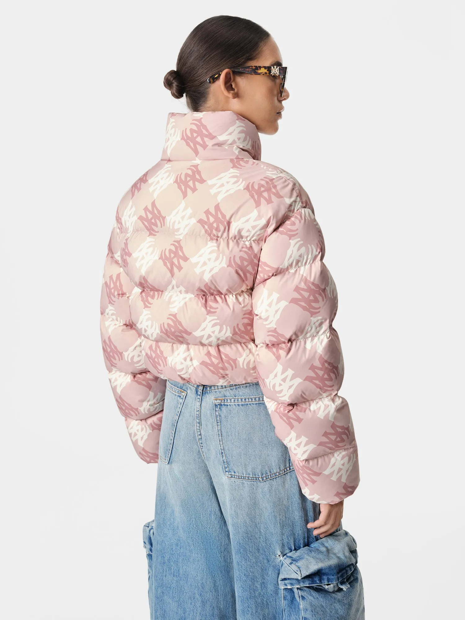 WOMEN - WOMEN'S MA QUAD CROPPED DOWN JACKET - Pale Peach sold by AMIRI product image thumbnail 3