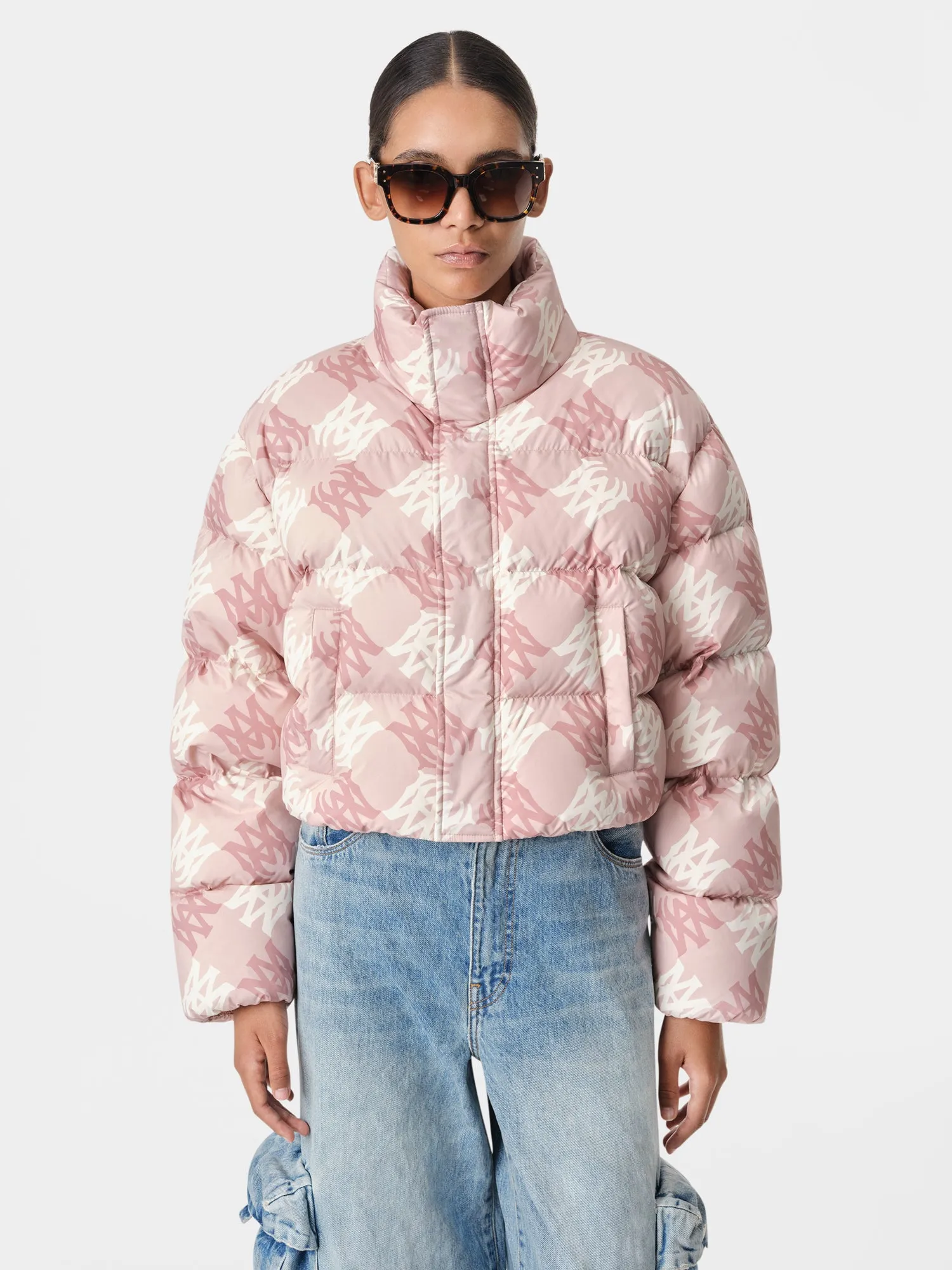 WOMEN - WOMEN'S MA QUAD CROPPED DOWN JACKET - Pale Peach sold by AMIRI product image thumbnail 2