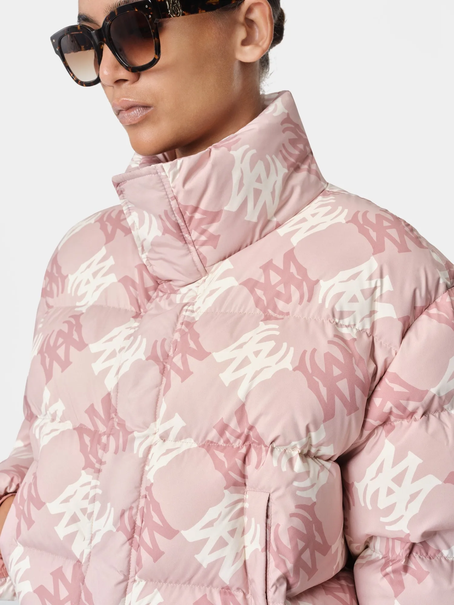 WOMEN - WOMEN'S MA QUAD CROPPED DOWN JACKET - Pale Peach sold by AMIRI product image thumbnail 4