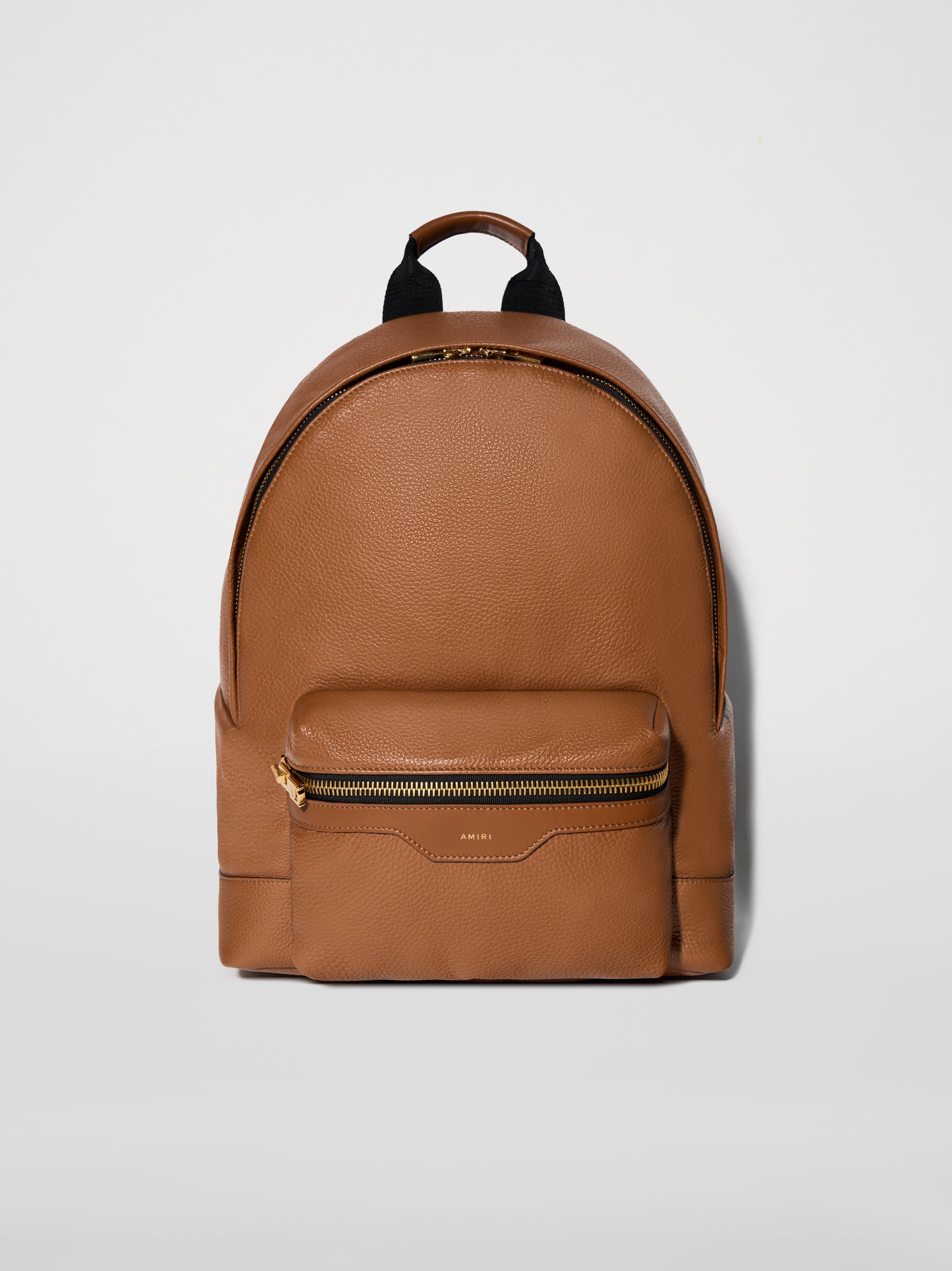 PEBBLED NAPPA BACKPACK - BROWN sold by AMIRI
