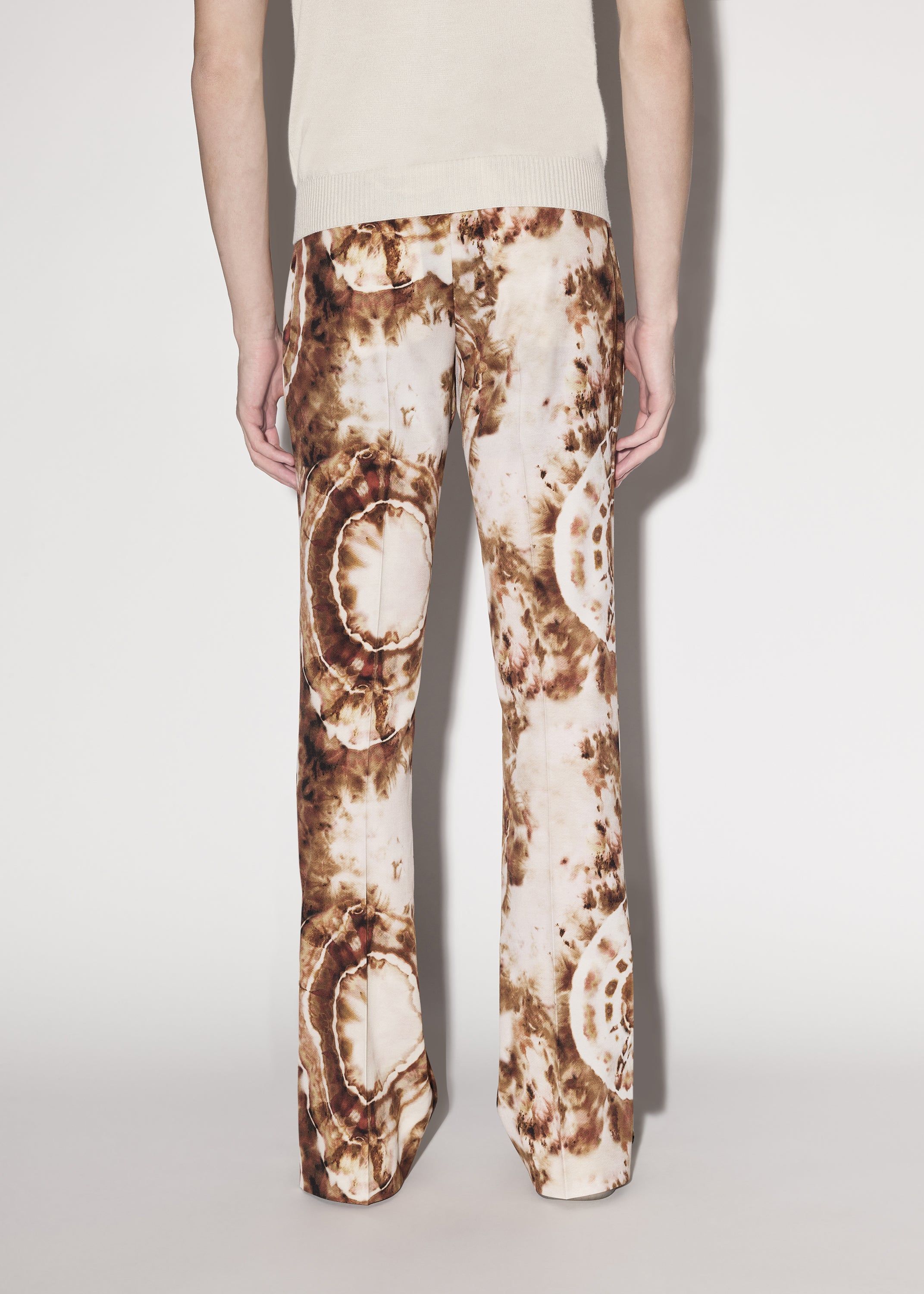 TIE DYE SLASH FLARE TROUSER - BROWN sold by AMIRI product image thumbnail 4