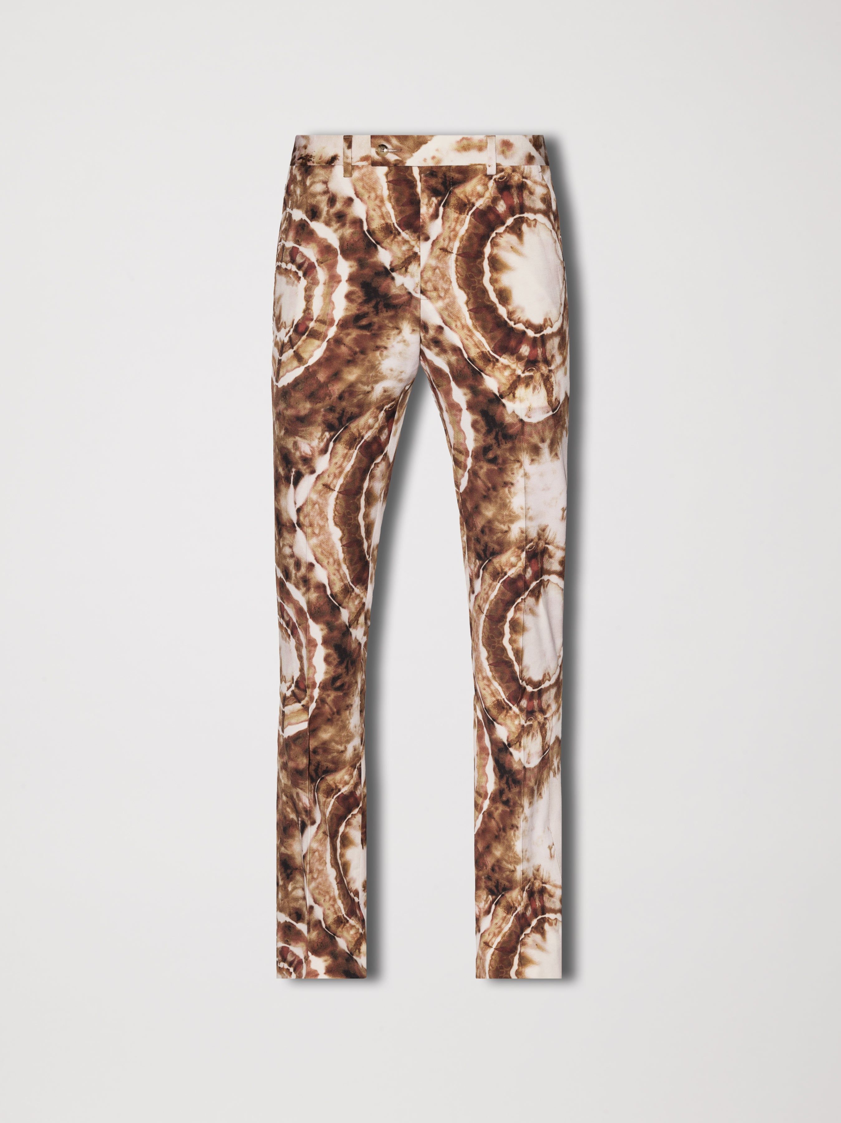 TIE DYE SLASH FLARE TROUSER - BROWN sold by AMIRI