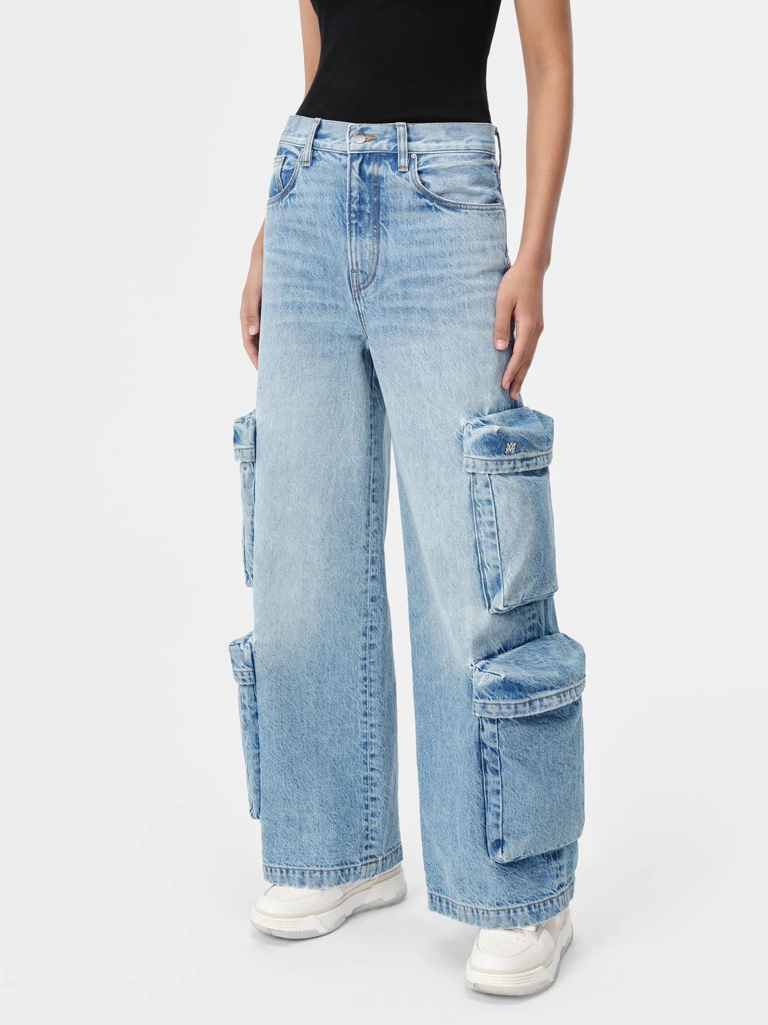 WOMEN - WOMEN'S BAGGY CARGO JEAN - ANTIQUE INDIGO sold by AMIRI product image thumbnail 2