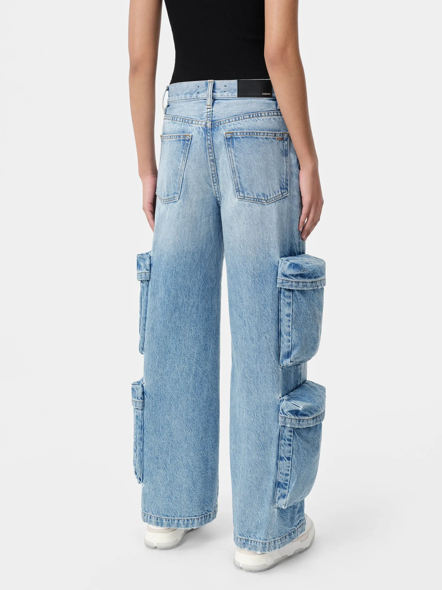 WOMEN - WOMEN'S BAGGY CARGO JEAN - ANTIQUE INDIGO sold by AMIRI product image thumbnail 3