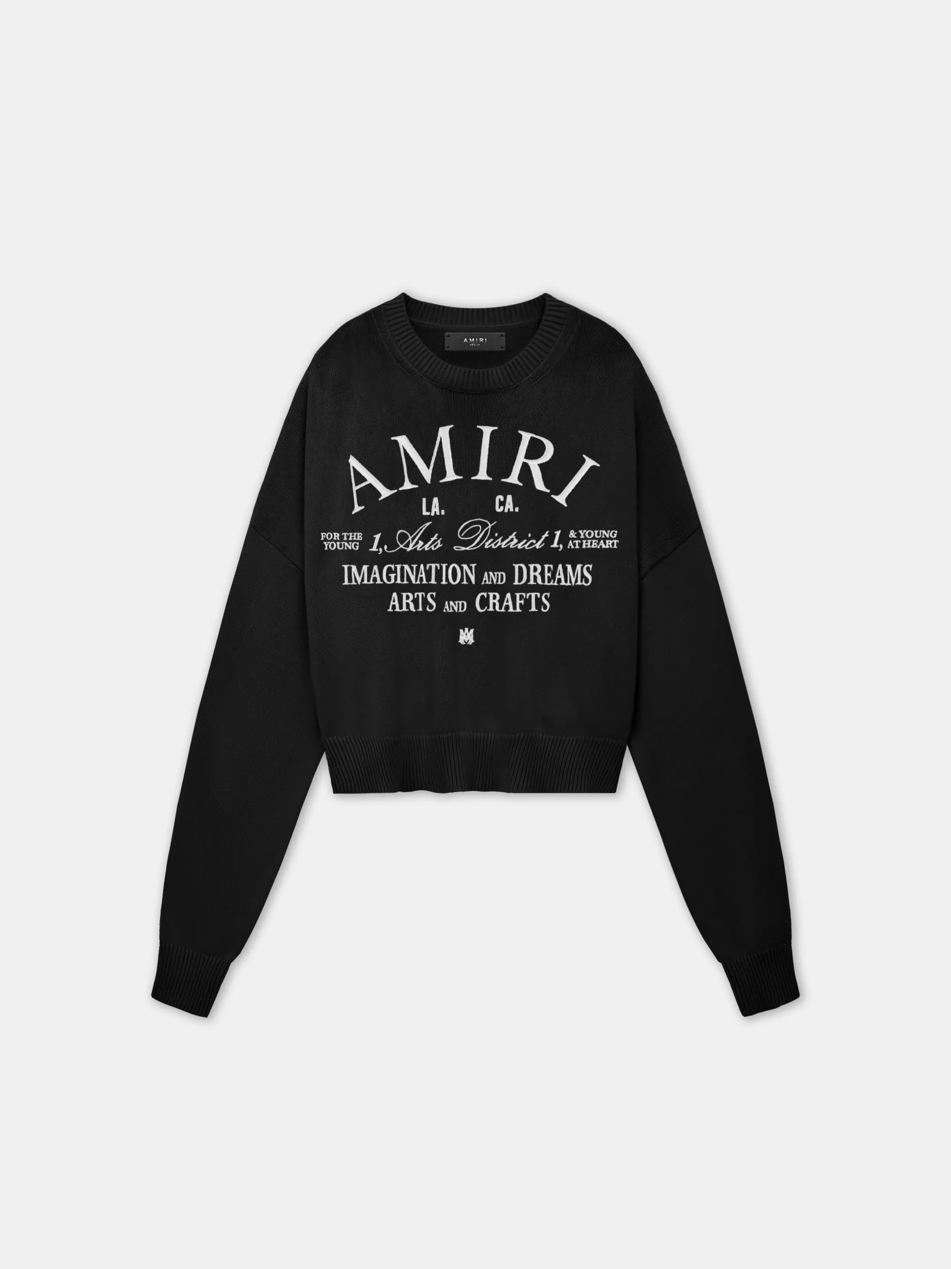 WOMEN - WOMEN'S AMIRI ARTS DISTRICT CREW - Black sold by AMIRI product image thumbnail 4