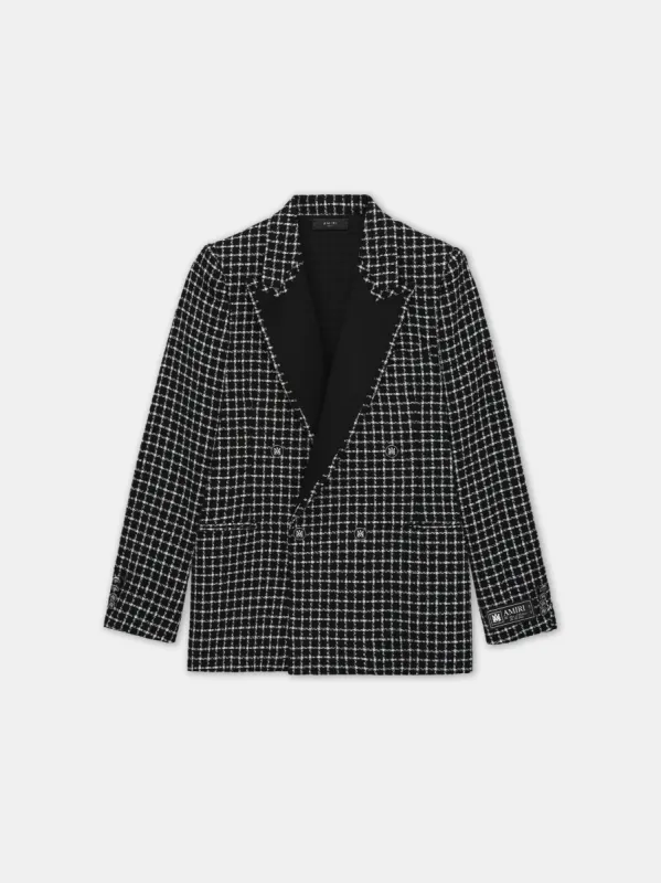 BOUCLE DOUBLE-BREASTED BLAZER - Black made by AMIRI