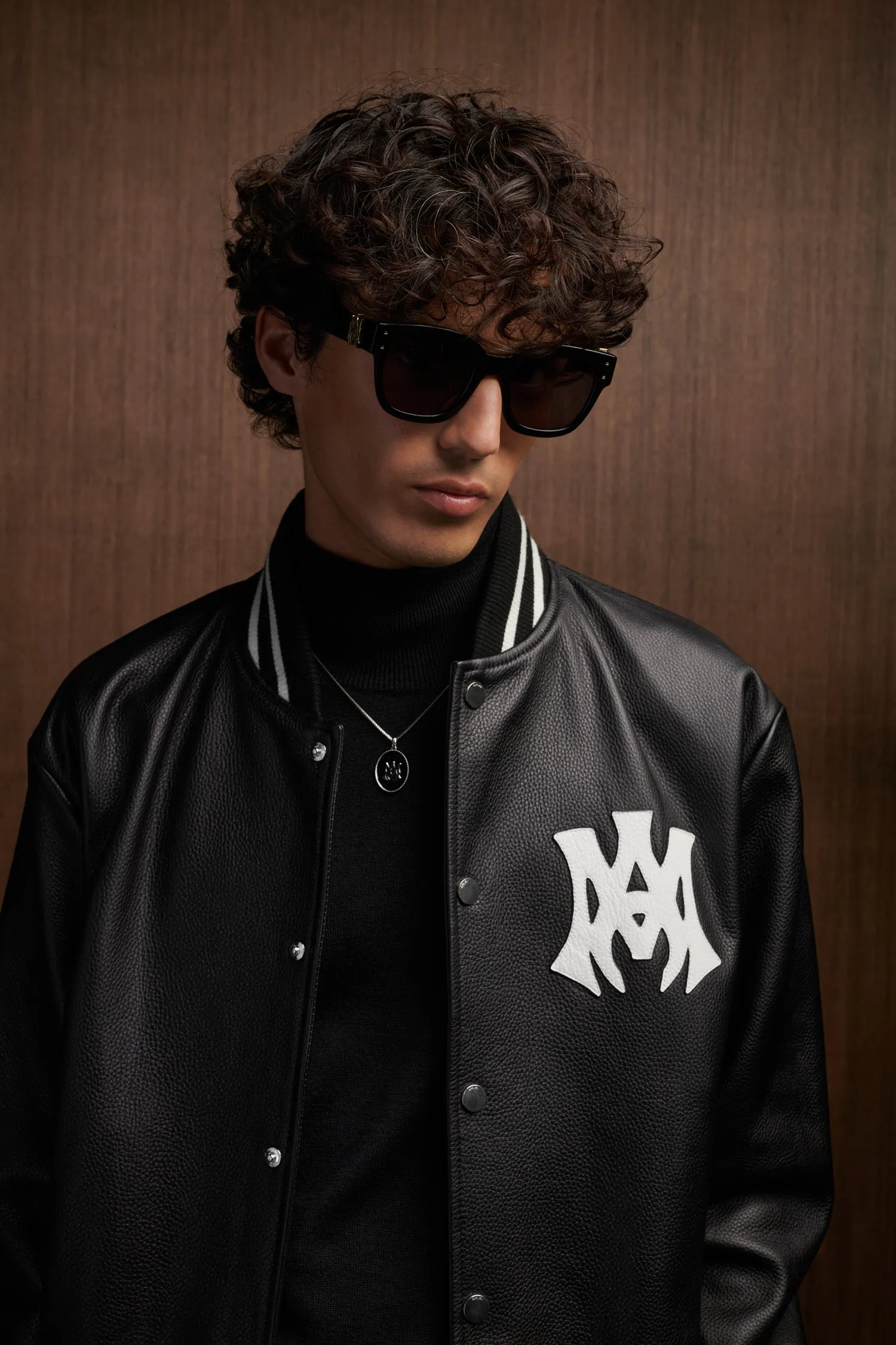 MA HOLLYWOOD LEATHER BOMBER - Black sold by AMIRI product image thumbnail 4
