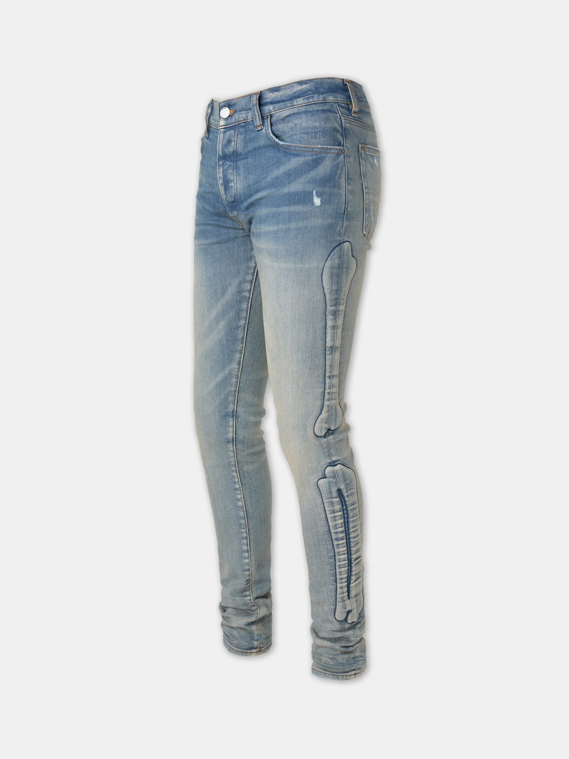3D BONES SKINNY JEAN - Clay Indigo sold by AMIRI product image thumbnail 2
