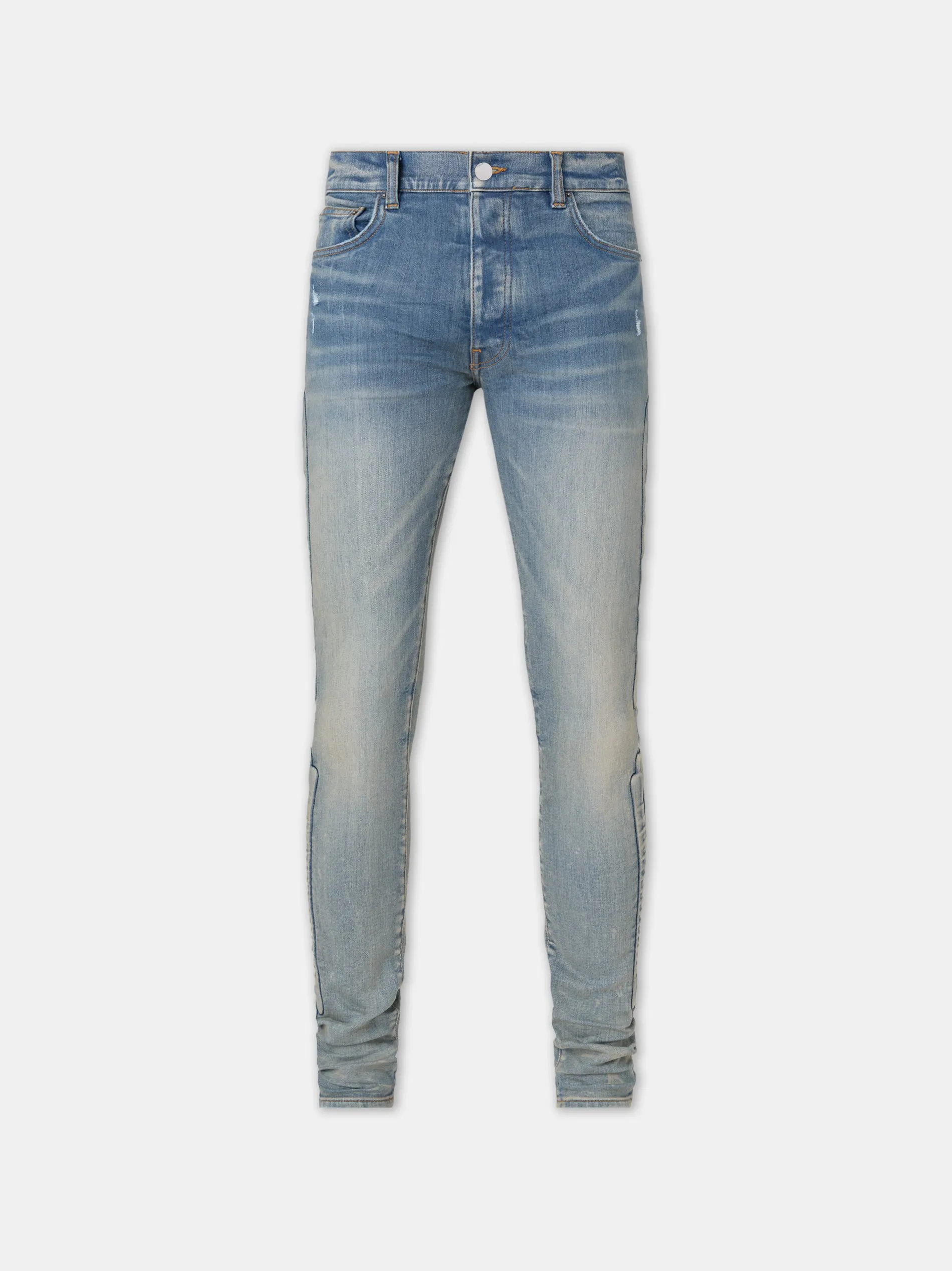 3D BONES SKINNY JEAN - Clay Indigo sold by AMIRI