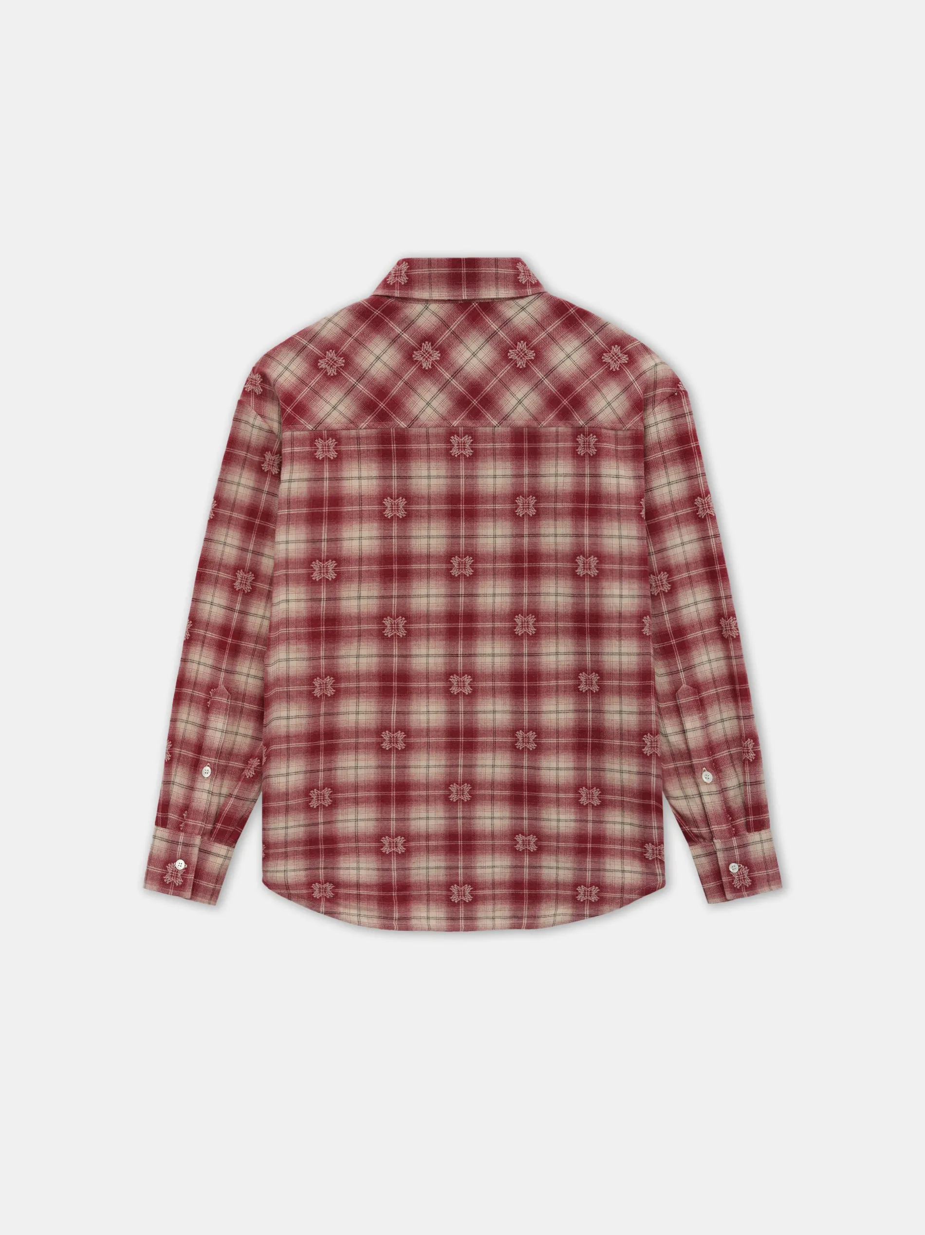WOMEN - WOMEN'S MA QUAD FLANNEL OVERSHIRT - Deep Red sold by AMIRI product image thumbnail 2