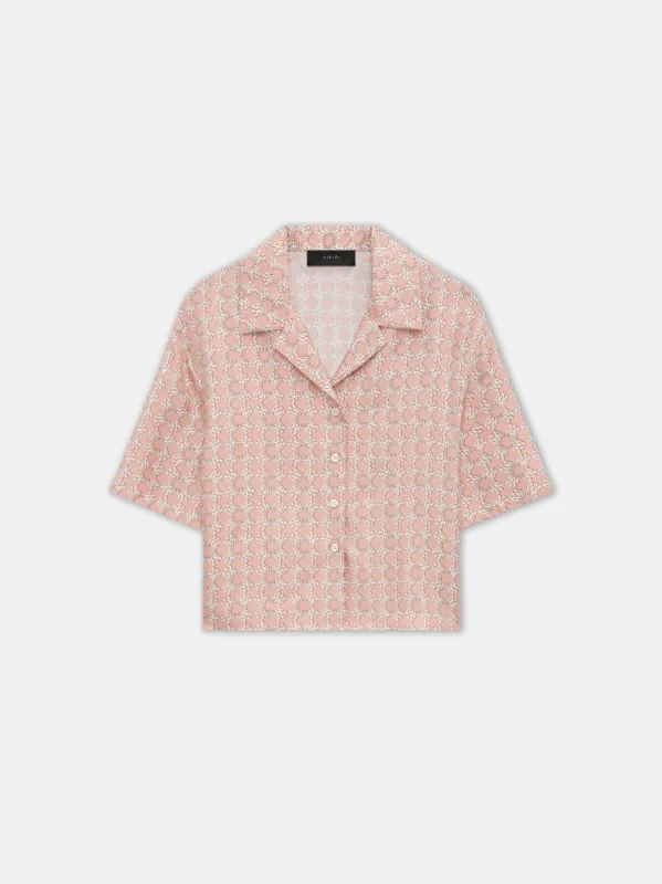 WOMEN - WOMEN'S MA QUAD SHIRT - Pale Peach sold by AMIRI